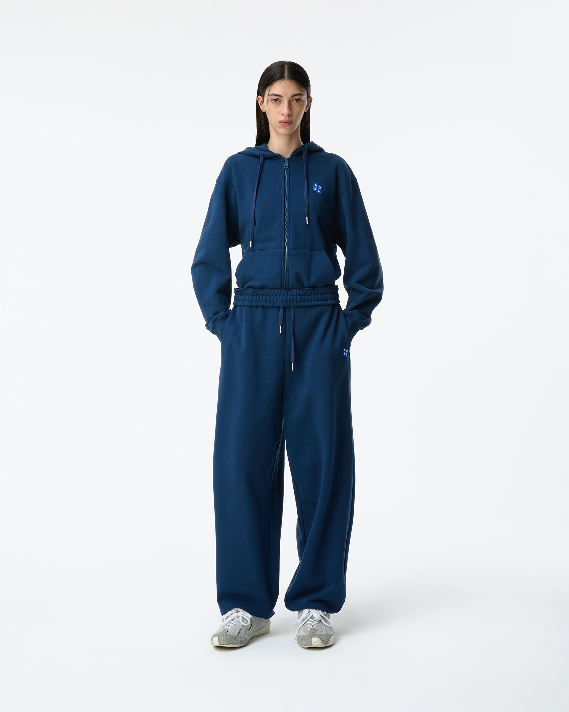 Ader Error - Sig; BL Tag hoodie zip-up 01 (Navy) product image 1 | TRAB K-Fashion Australia