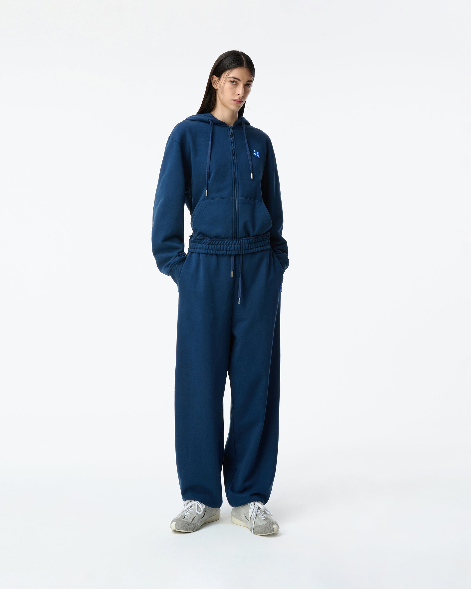 Ader Error - Sig; BL Tag hoodie zip-up 01 (Navy) product image 2 | TRAB K-Fashion Australia