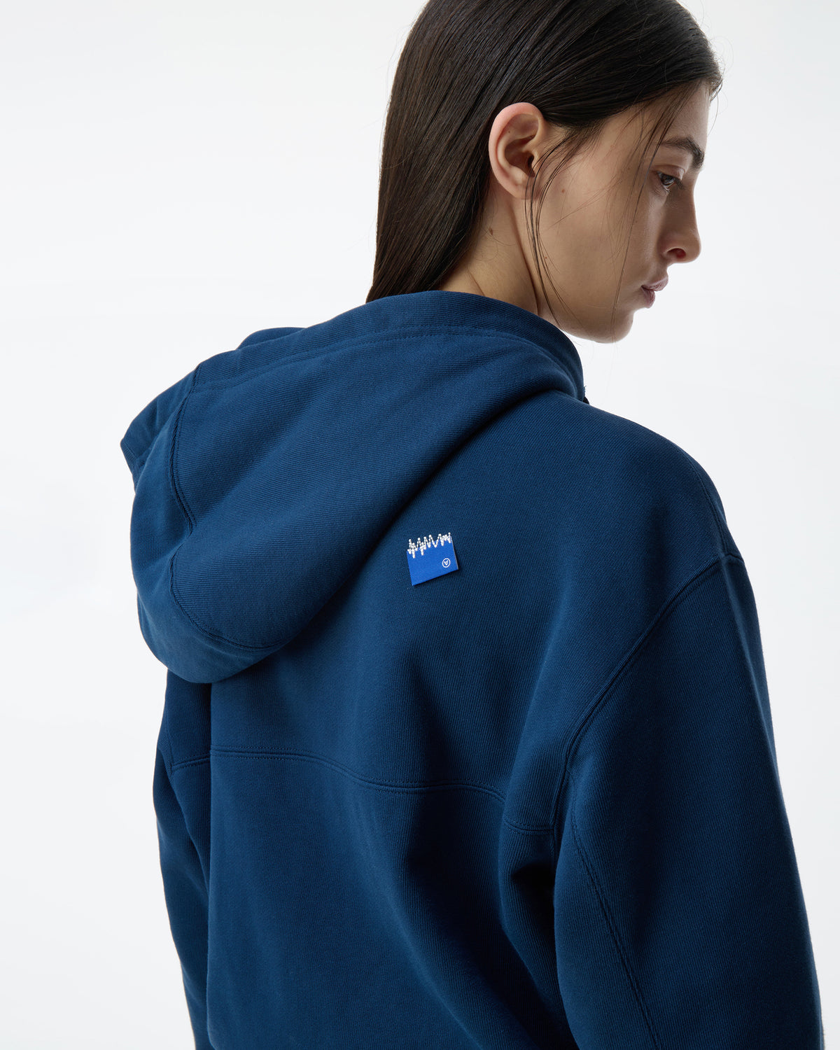 Ader Error - Sig; BL Tag hoodie zip-up 01 (Navy) product image 11 | TRAB K-Fashion Australia