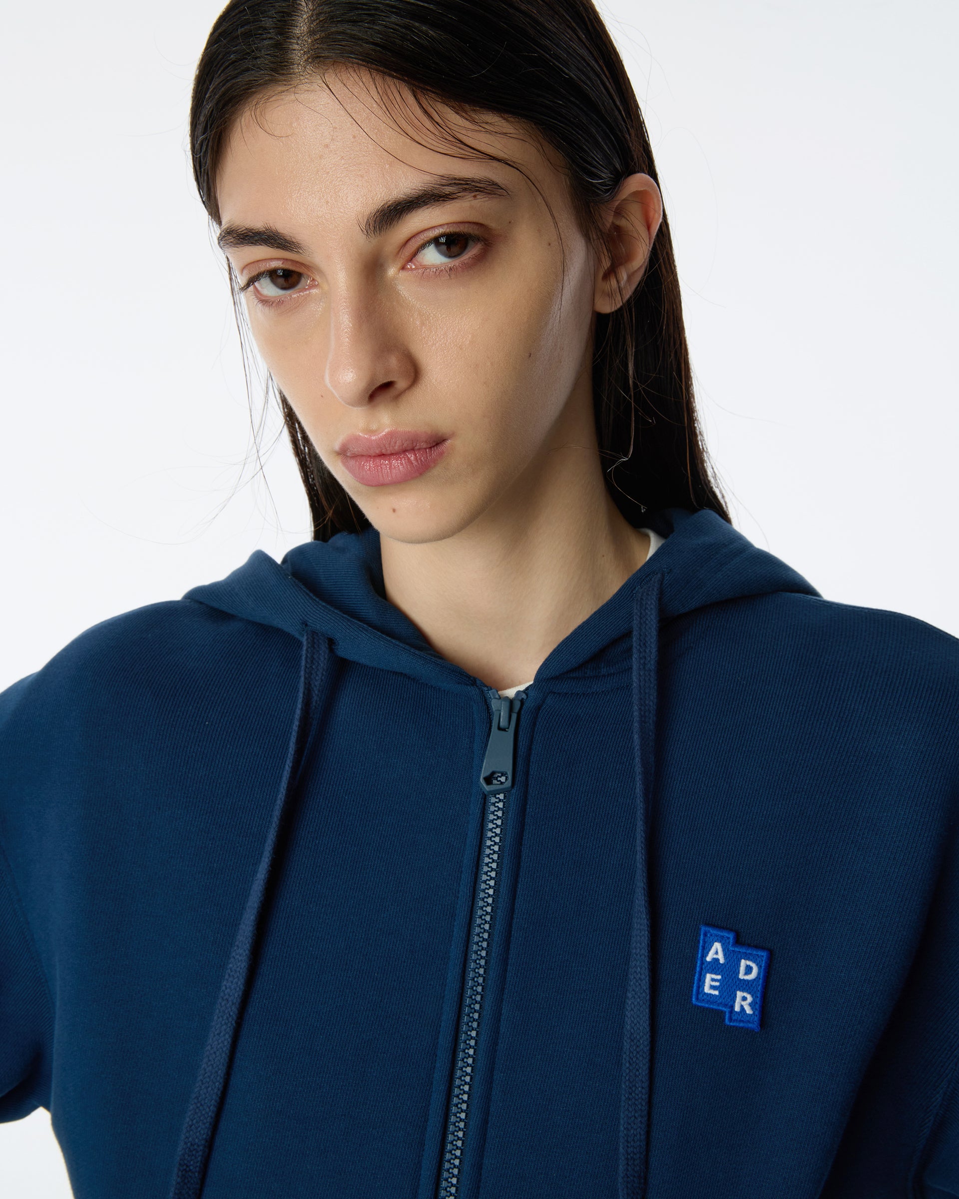 Ader Error - Sig; BL Tag hoodie zip-up 01 (Navy) product image 4 | TRAB K-Fashion Australia