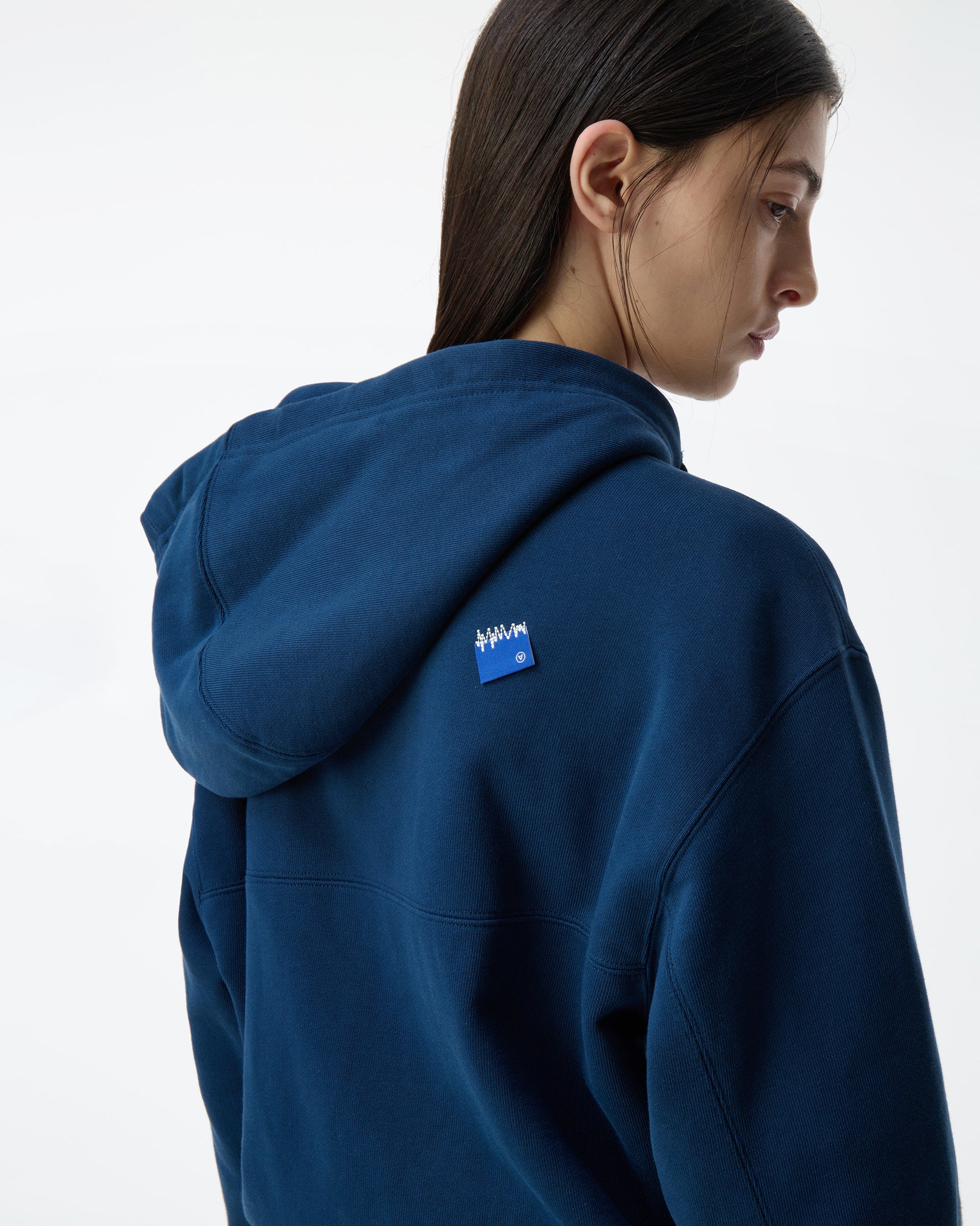 Ader Error - Sig; BL Tag hoodie zip-up 01 (Navy) product image 6 | TRAB K-Fashion Australia