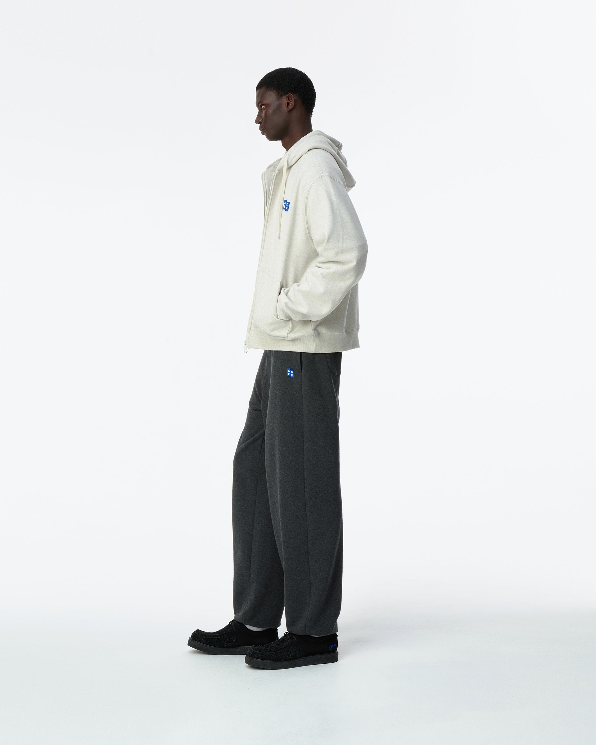 Ader Error - Sig; BL Tag hoodie zip-up 01 (Oatmeal) product image 2 | TRAB K-Fashion Australia