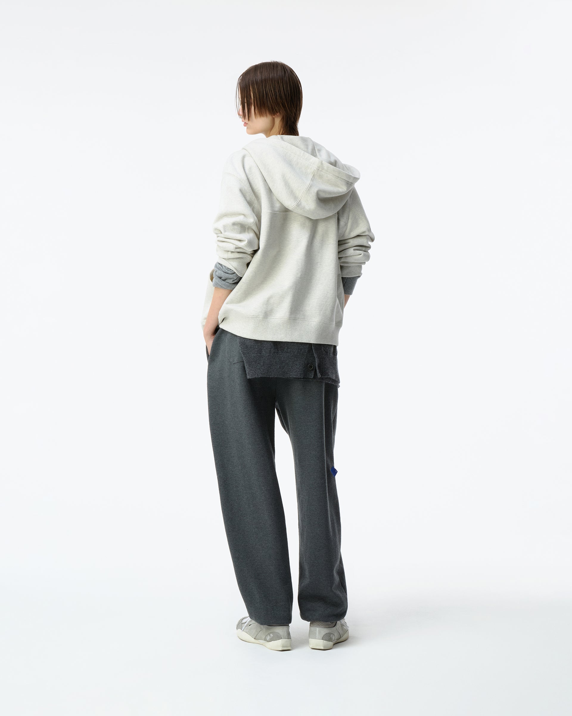 Ader Error - Sig; BL Tag hoodie zip-up 01 (Oatmeal) product image 2 | TRAB K-Fashion Australia