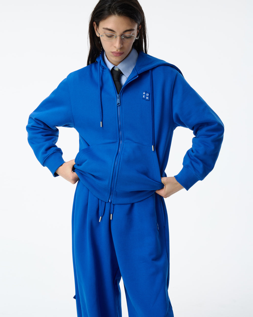 Ader Error - Sig; BL Tag sweatpants 01 (Blue) product image 4 | TRAB K-Fashion Australia