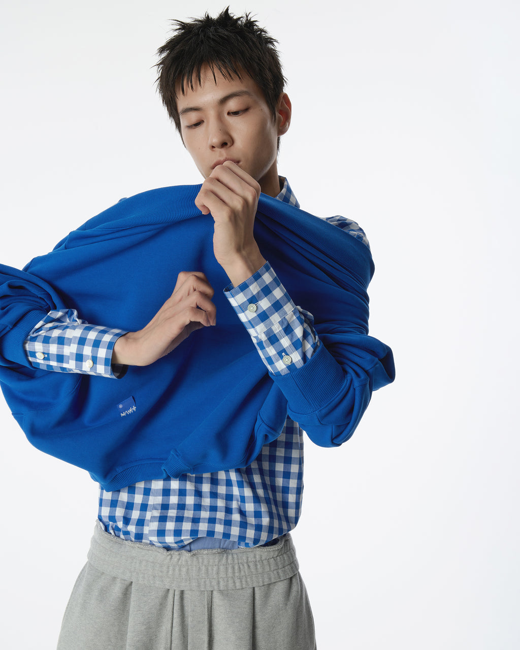 Ader Error - Sig; BL Tag sweatshirt 01 (Blue) product image 13 | TRAB K-Fashion Australia