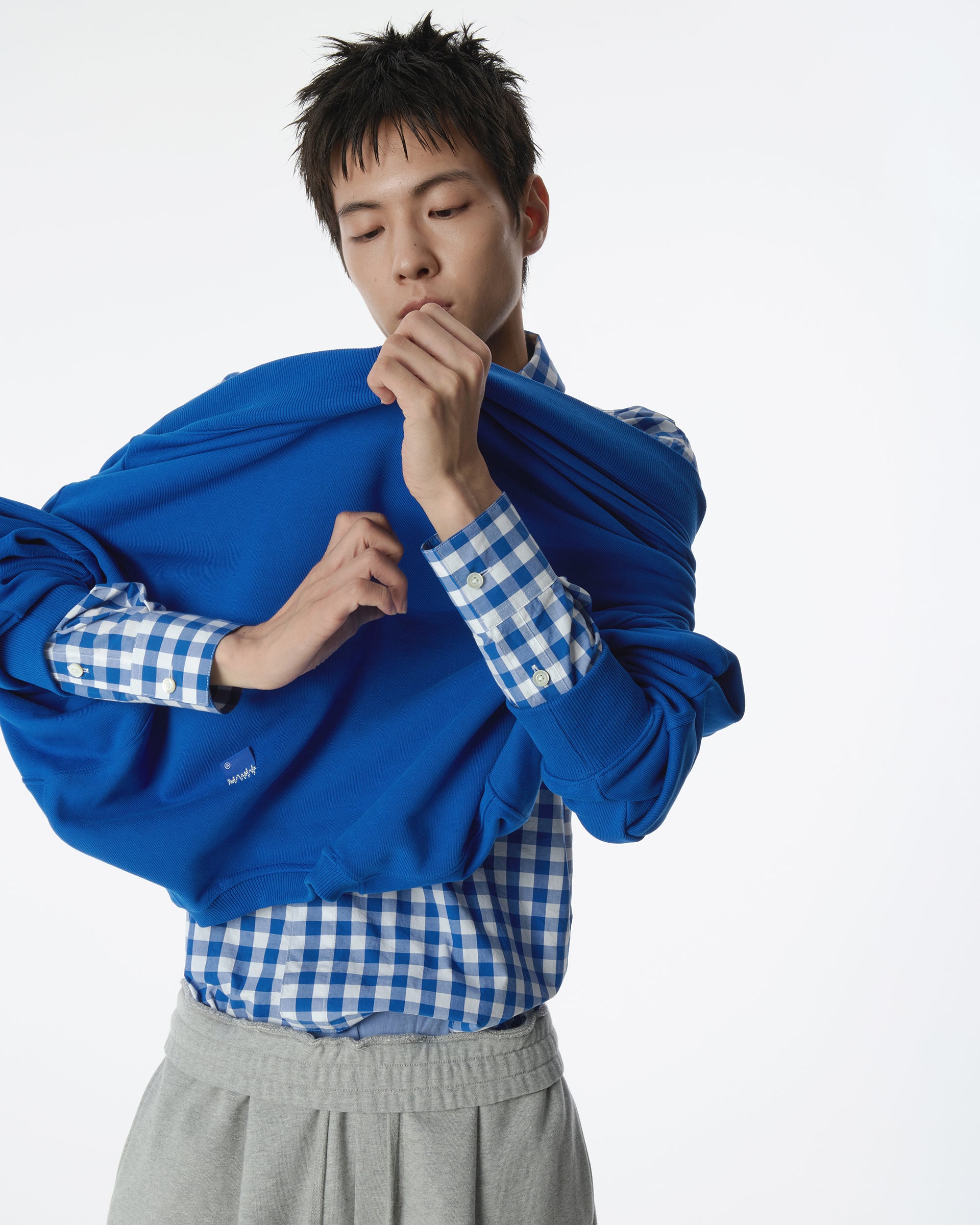 Ader Error - Sig; BL Tag sweatshirt 01 (Blue) product image 13 | TRAB K-Fashion Australia