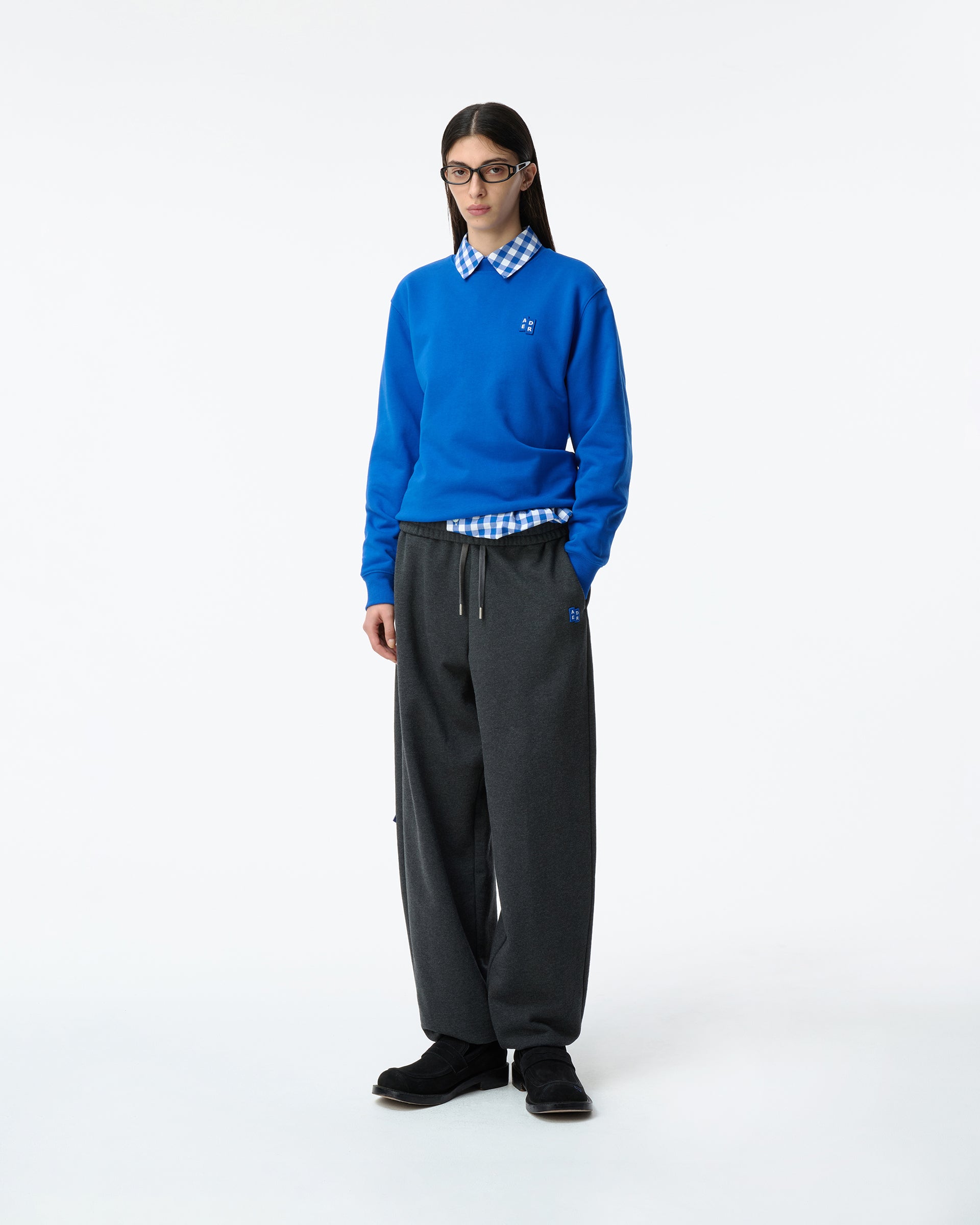 Ader Error - Sig; BL Tag sweatshirt 01 (Blue) product image 1 | TRAB K-Fashion Australia