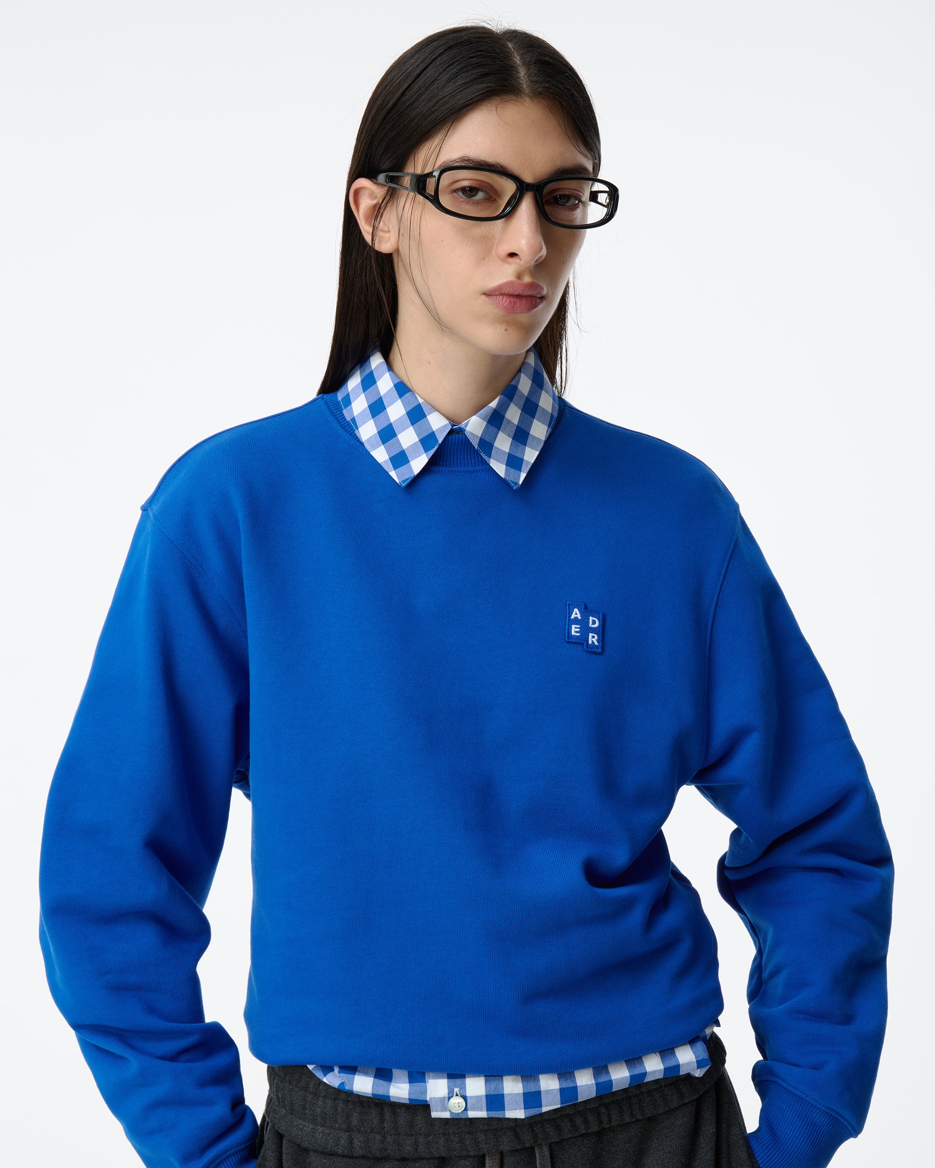 Ader Error - Sig; BL Tag sweatshirt 01 (Blue) product image 4 | TRAB K-Fashion Australia