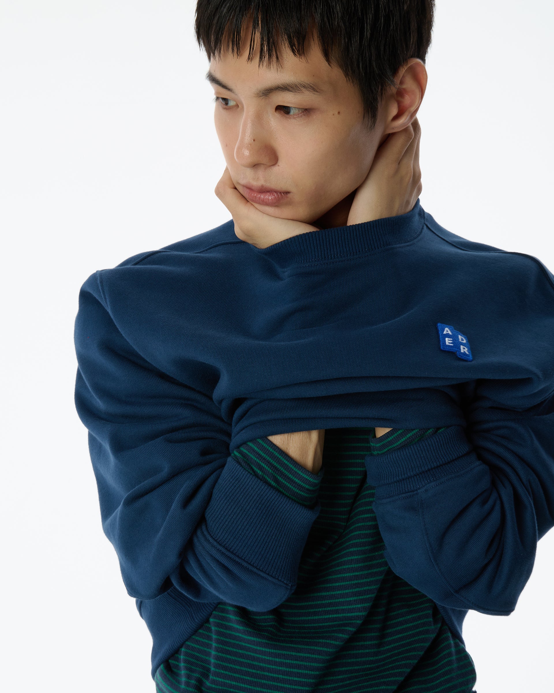 Ader Error - Sig; BL Tag sweatshirt 01 (Navy) product image 3 | TRAB K-Fashion Australia