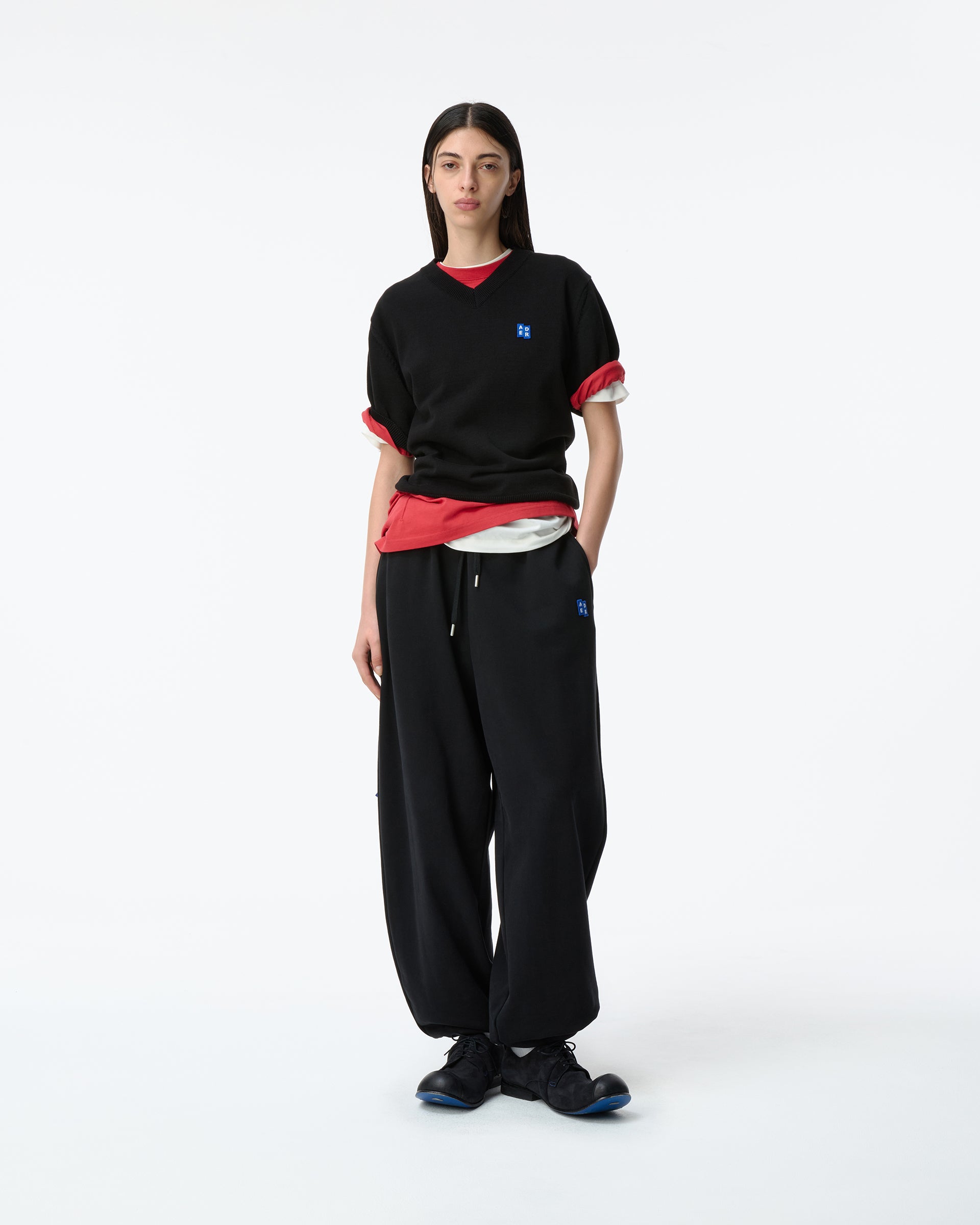 Ader Error - Sig; BL Tag sweatpants 01 (Noir) product image 1 | TRAB K-Fashion Australia