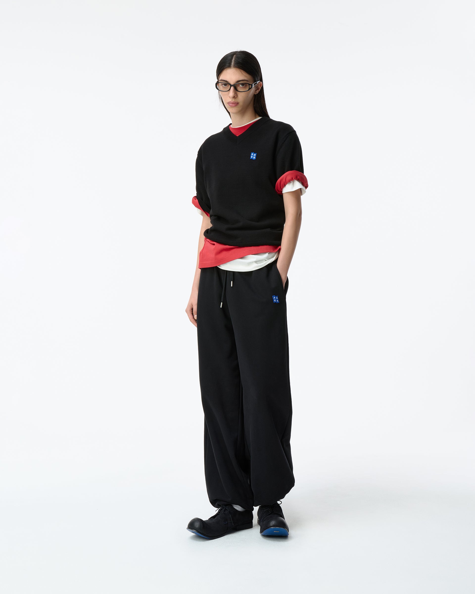 Ader Error - Sig; BL Tag sweatpants 01 (Noir) product image 2 | TRAB K-Fashion Australia