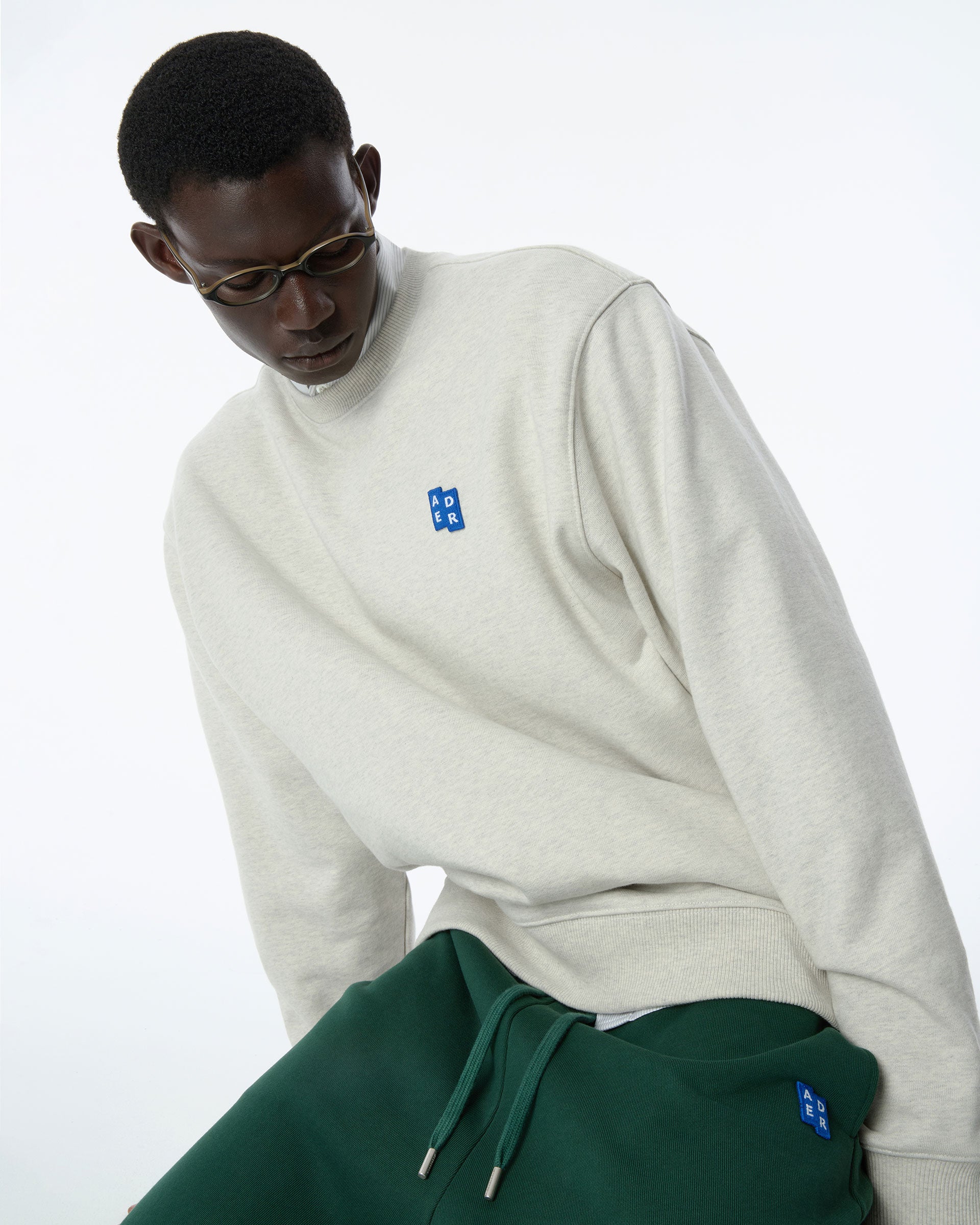 Ader Error - Sig; BL Tag sweatshirt 01 (Oatmeal) product image 3 | TRAB K-Fashion Australia