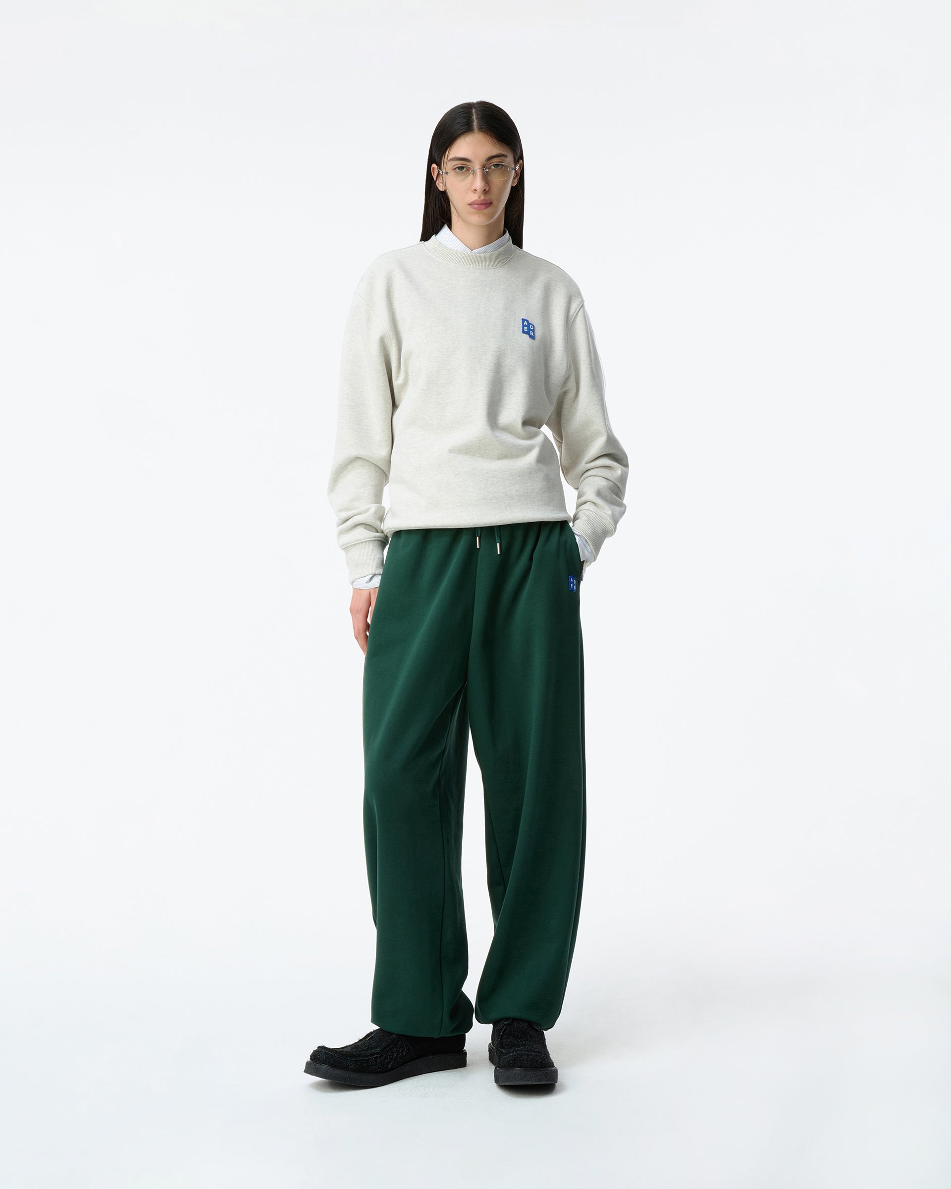 Ader Error - Sig; BL Tag sweatshirt 01 (Oatmeal) product image 1 | TRAB K-Fashion Australia