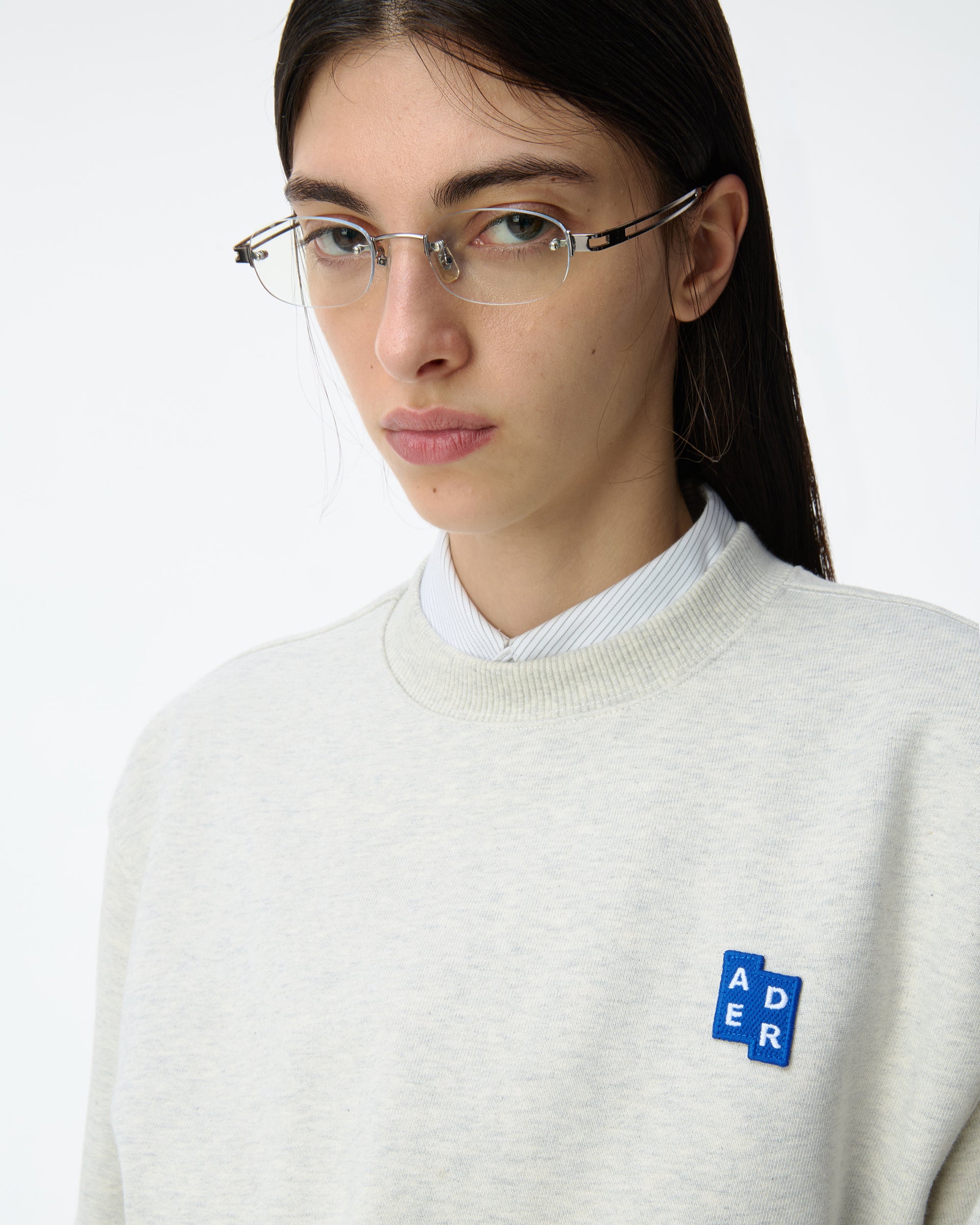 Ader Error - Sig; BL Tag sweatshirt 01 (Oatmeal) product image 3 | TRAB K-Fashion Australia