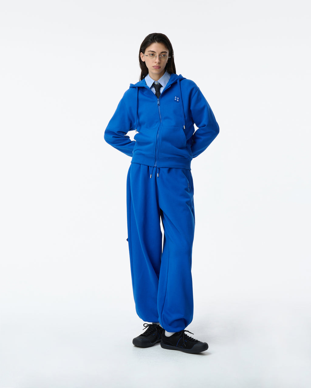 Ader Error - Sig; BL Tag sweatpants 01 (Z-Blue) product image 1 | TRAB K-Fashion Australia
