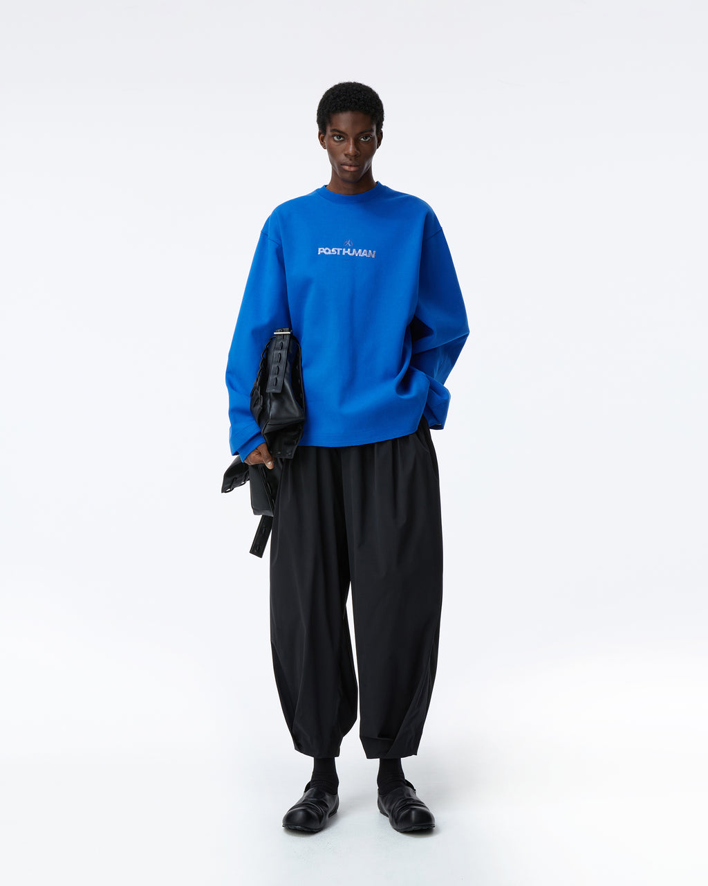 Ader Error - Post human Sweatshirt Product. 42 (Blue) product image 1 | TRAB K-Fashion Australia