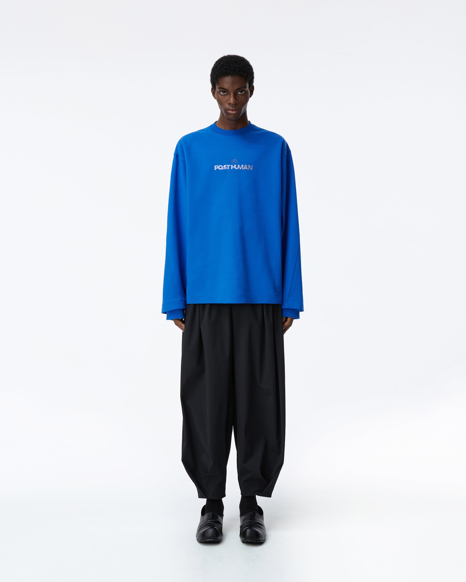 Ader Error - Post human Sweatshirt Product. 42 (Blue) product image 2 | TRAB K-Fashion Australia