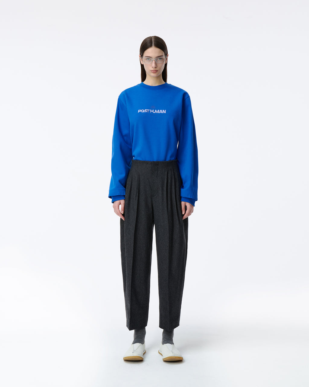 Ader Error - Post human Sweatshirt Product. 42 (Blue) product image 4 | TRAB K-Fashion Australia