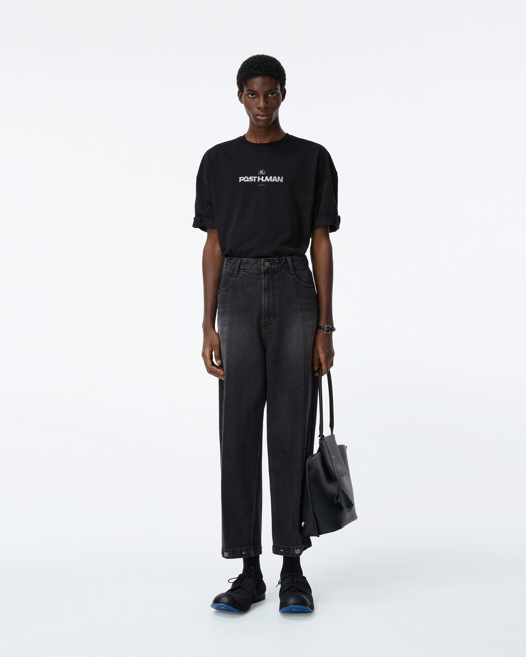 Ader Error - Post human T-shirt Product. 48 (Noir) product image 1 | TRAB K-Fashion Australia