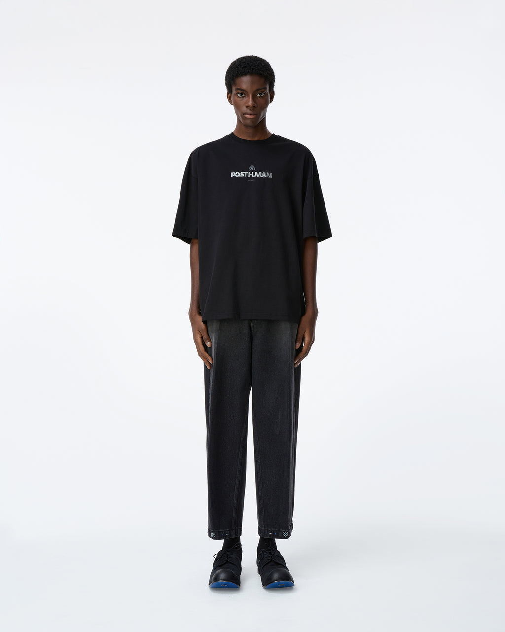 Ader Error - Post human T-shirt Product. 48 (Noir) product image 2 | TRAB K-Fashion Australia