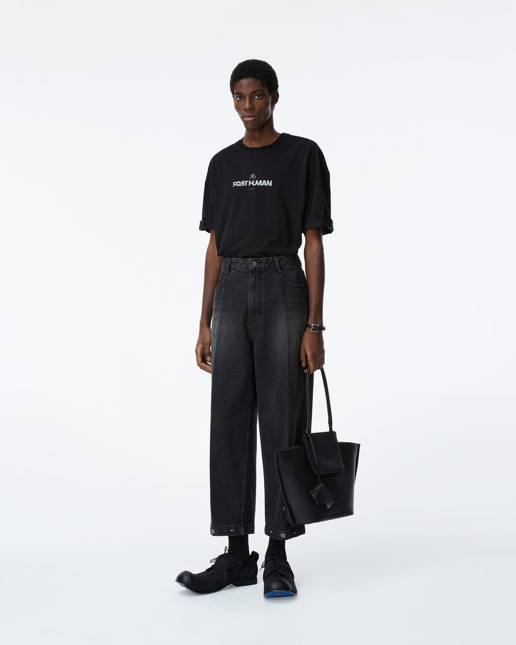 Ader Error - Post human T-shirt Product. 48 (Noir) product image 4 | TRAB K-Fashion Australia
