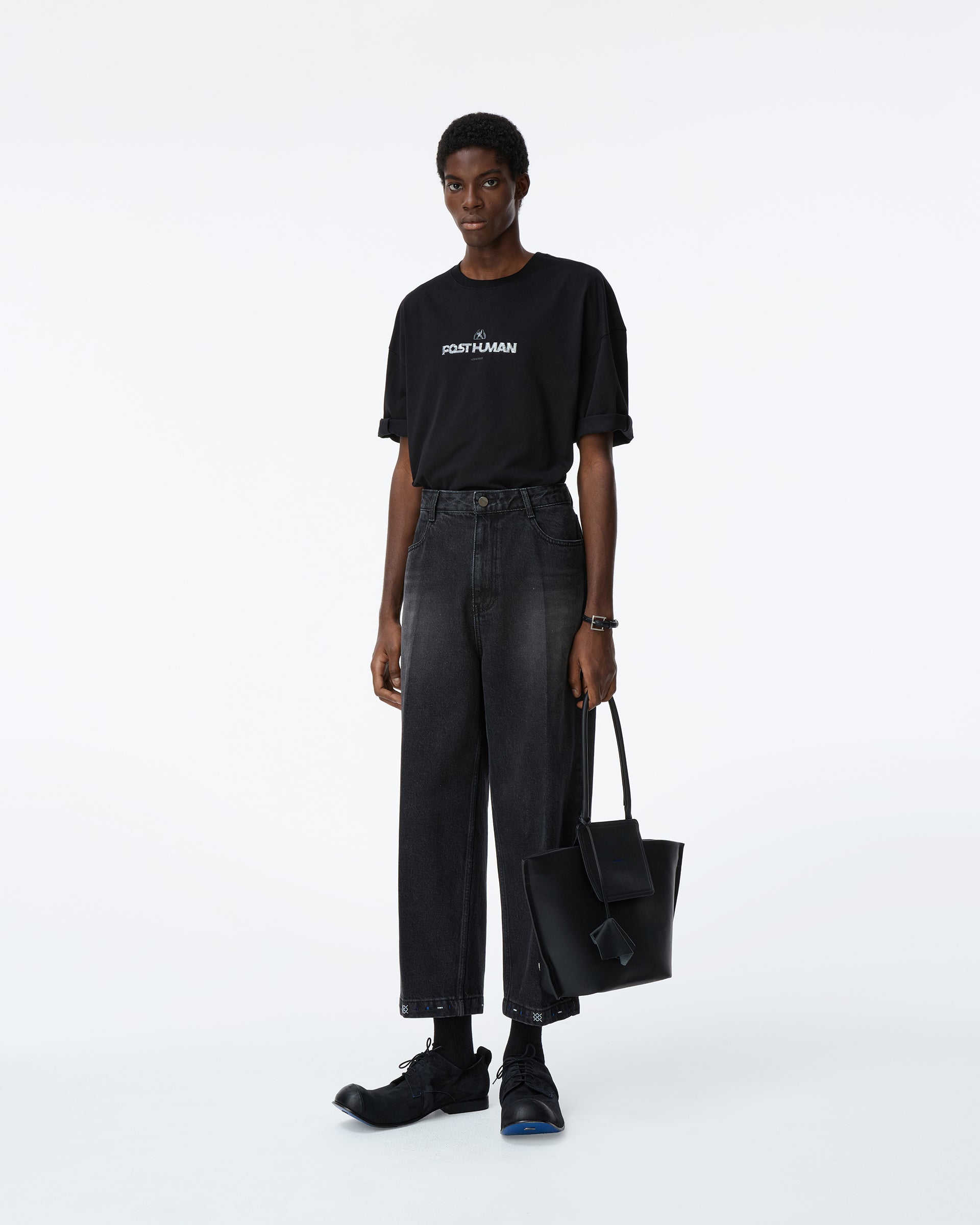 Ader Error - Post human T-shirt Product. 48 (Noir) product image 4 | TRAB K-Fashion Australia