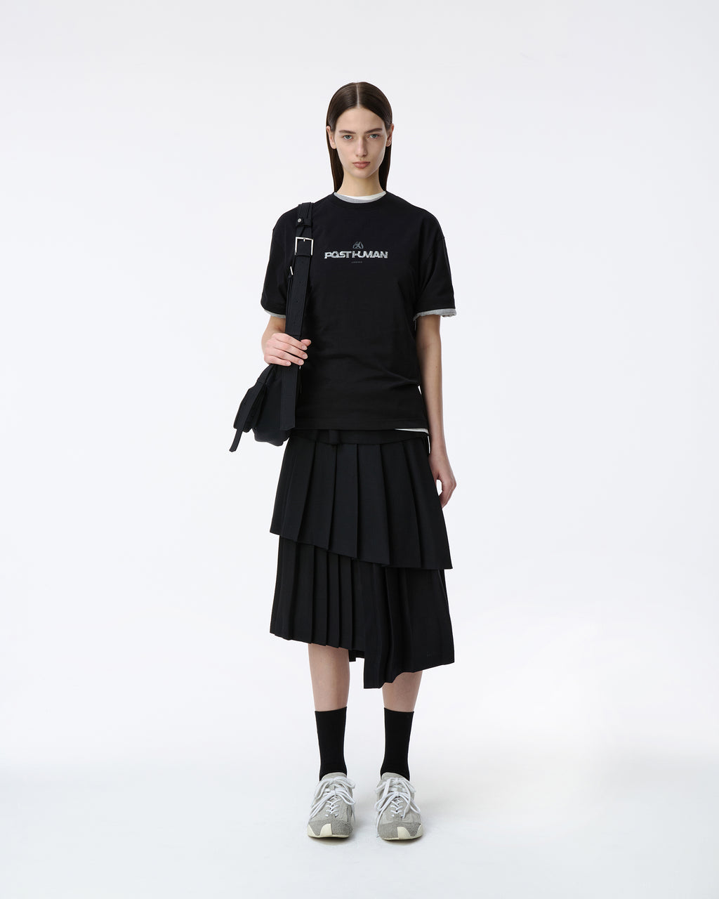 Ader Error - Post human T-shirt Product. 48 (Noir) product image 1 | TRAB K-Fashion Australia