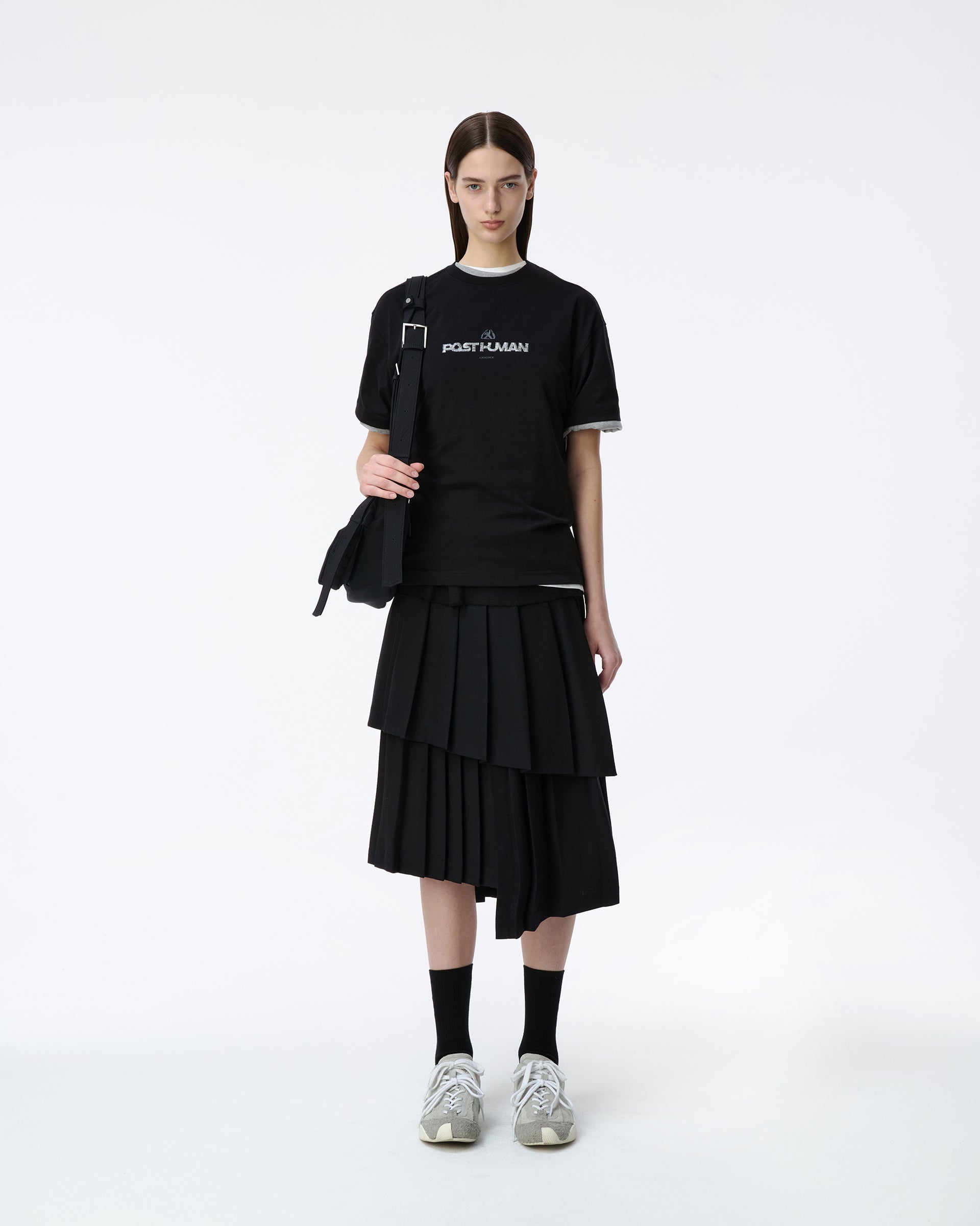 Ader Error - Post human T-shirt Product. 48 (Noir) product image 1 | TRAB K-Fashion Australia