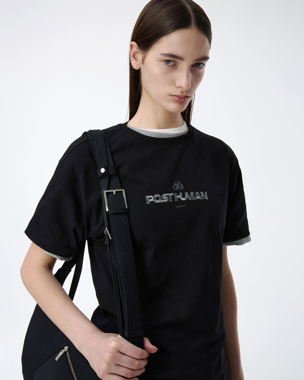Ader Error - Post human T-shirt Product. 48 (Noir) product image 5 | TRAB K-Fashion Australia