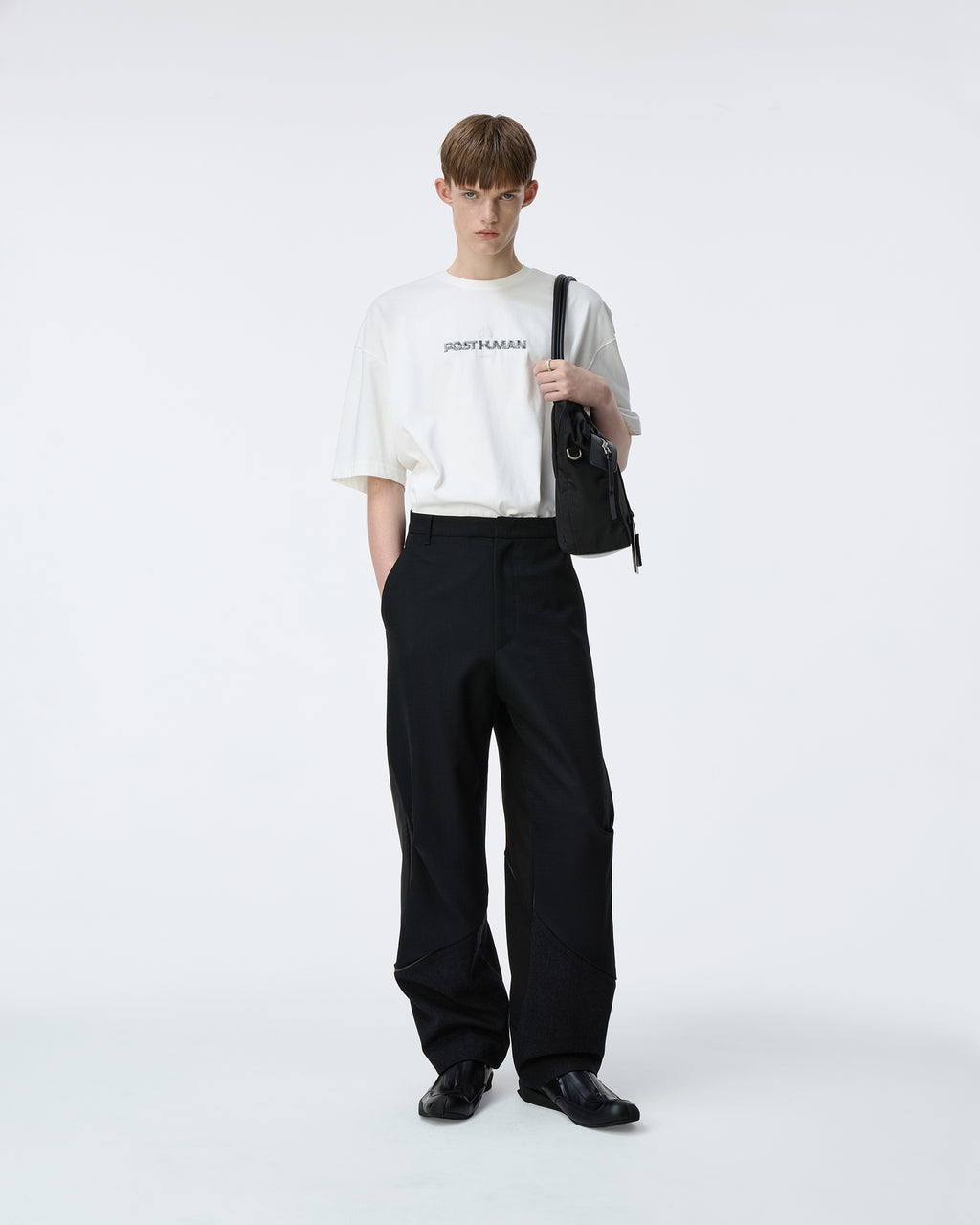 Ader Error - Post human T-shirt Product. 48 (Off White) product image 1 | TRAB K-Fashion Australia