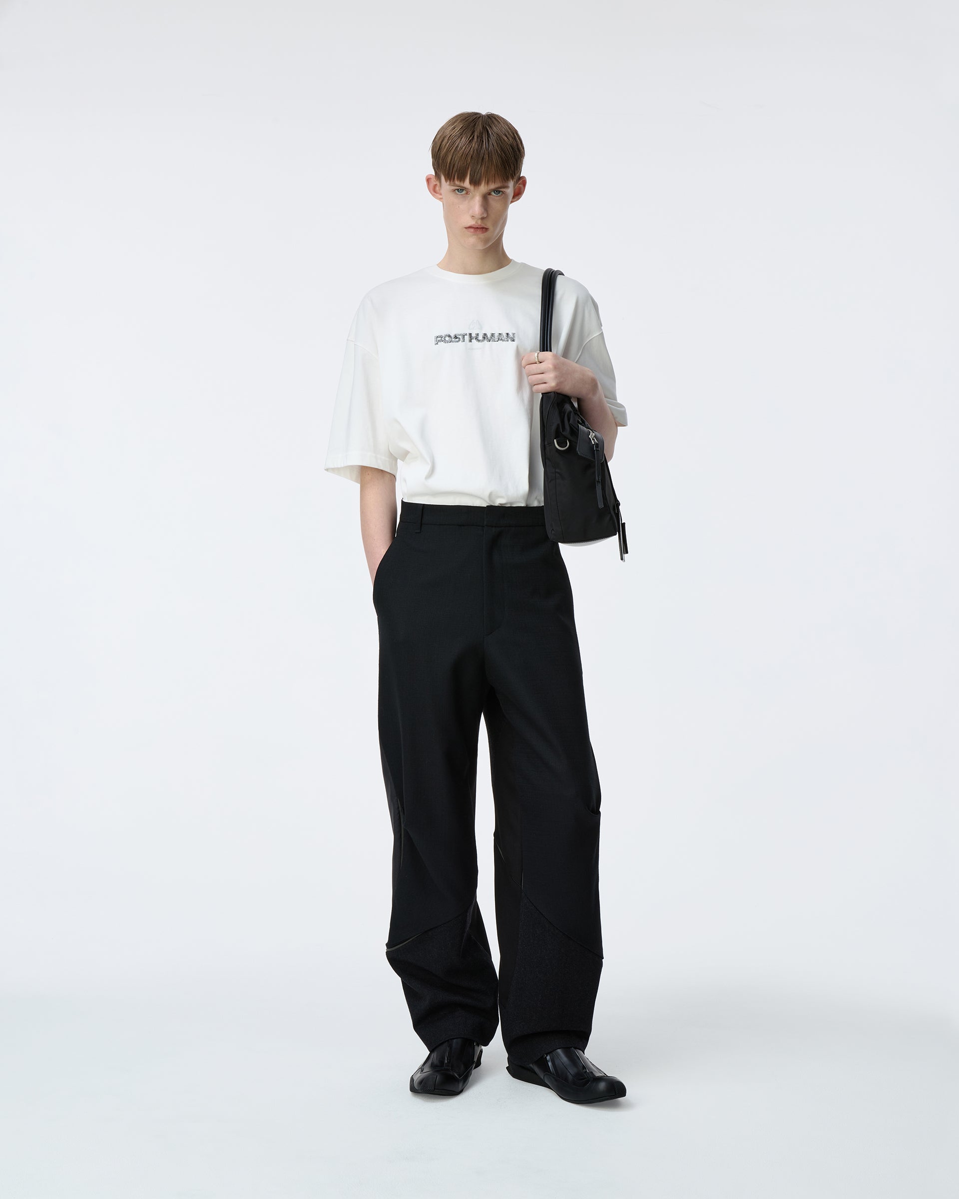 Ader Error - Post human T-shirt Product. 48 (Off White) product image 1 | TRAB K-Fashion Australia