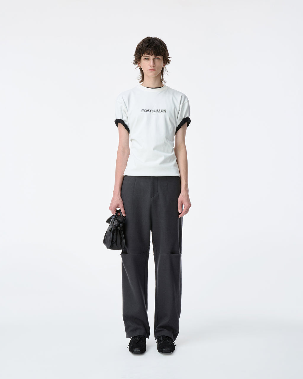Ader Error - Post human T-shirt Product. 48 (Off White) product image 1 | TRAB K-Fashion Australia
