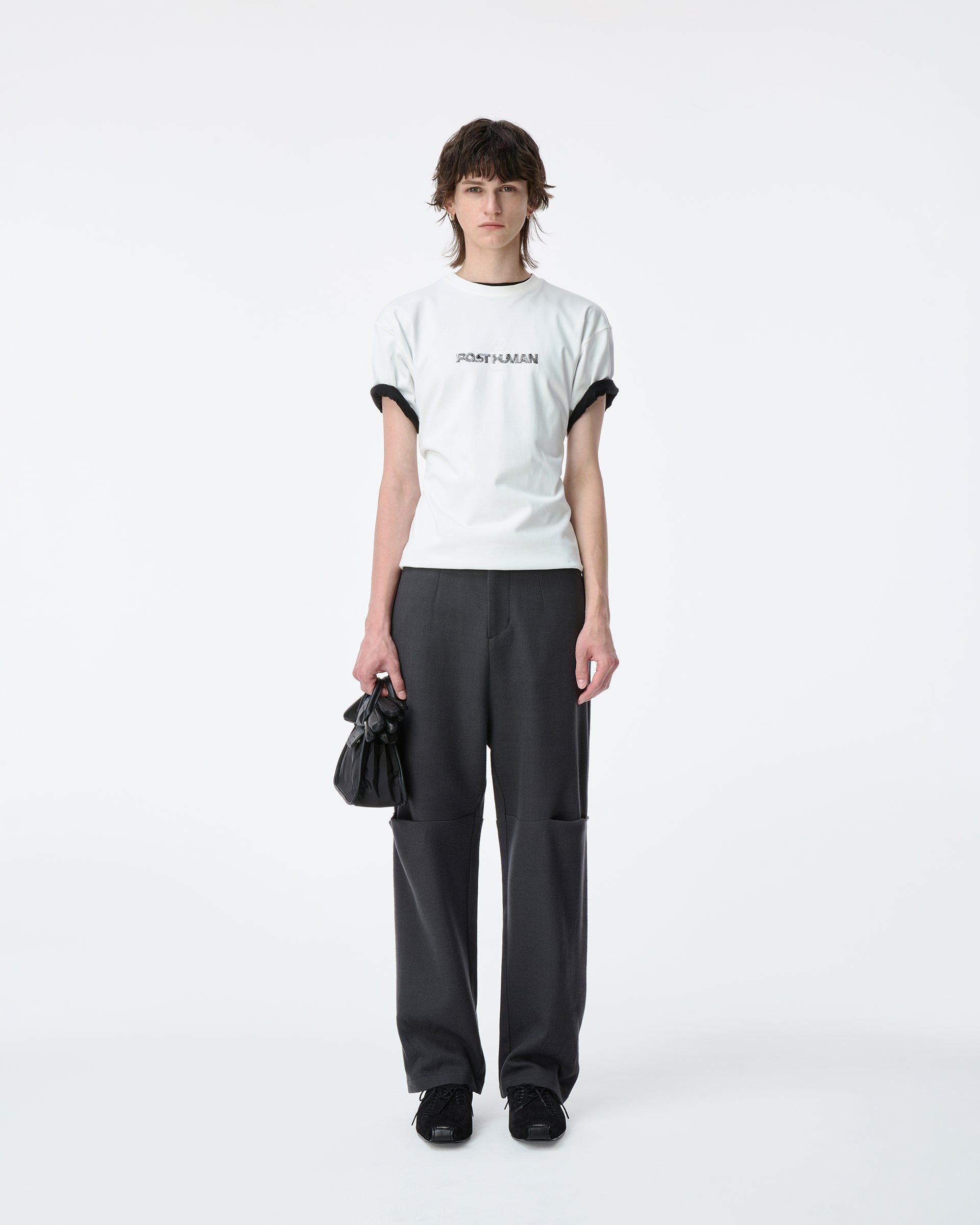 Ader Error - Post human T-shirt Product. 48 (Off White) product image 1 | TRAB K-Fashion Australia