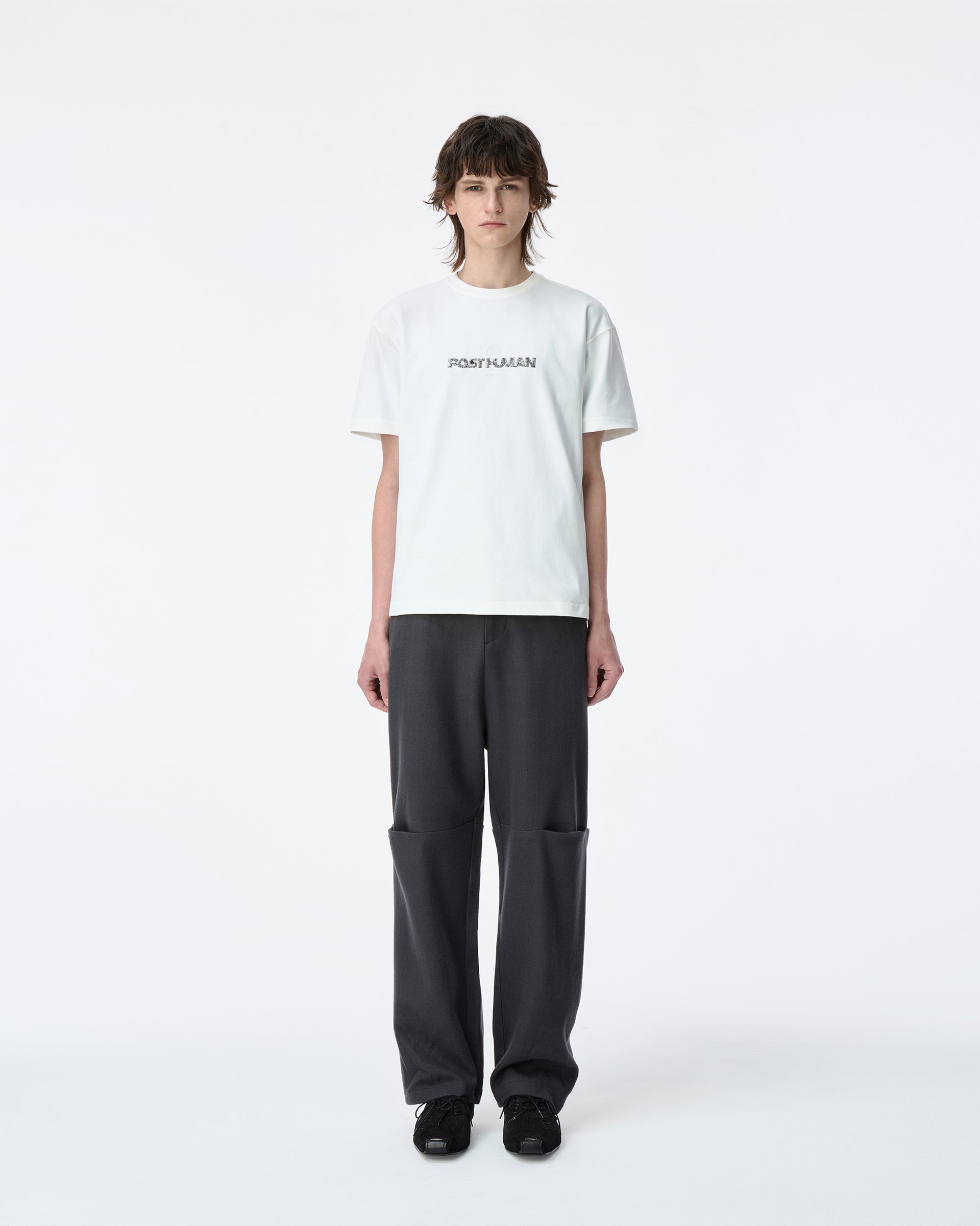Ader Error - Post human T-shirt Product. 48 (Off White) product image 2 | TRAB K-Fashion Australia