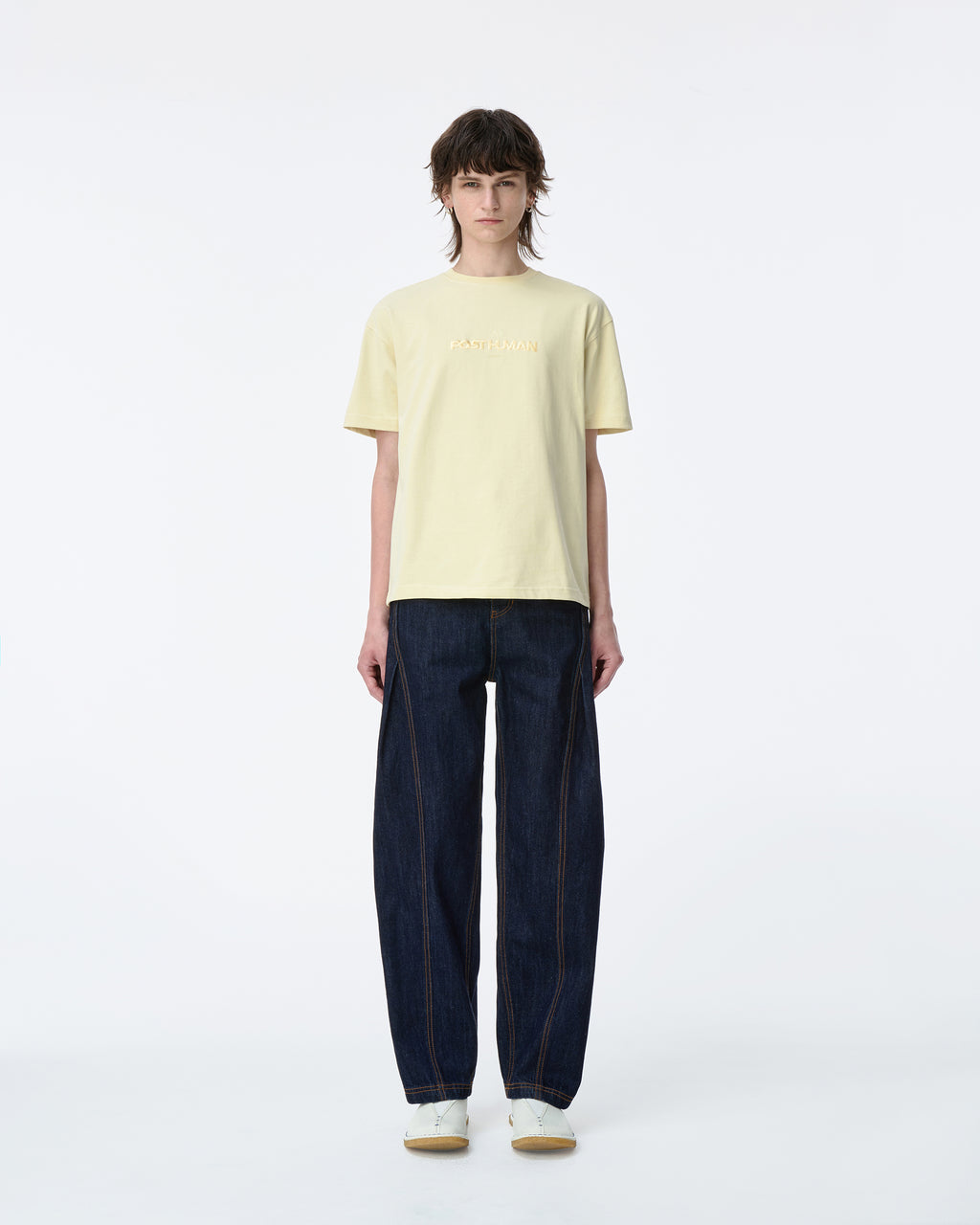 Ader Error - Post human T-shirt Product. 48 (Yellow) product image 2 | TRAB K-Fashion Australia