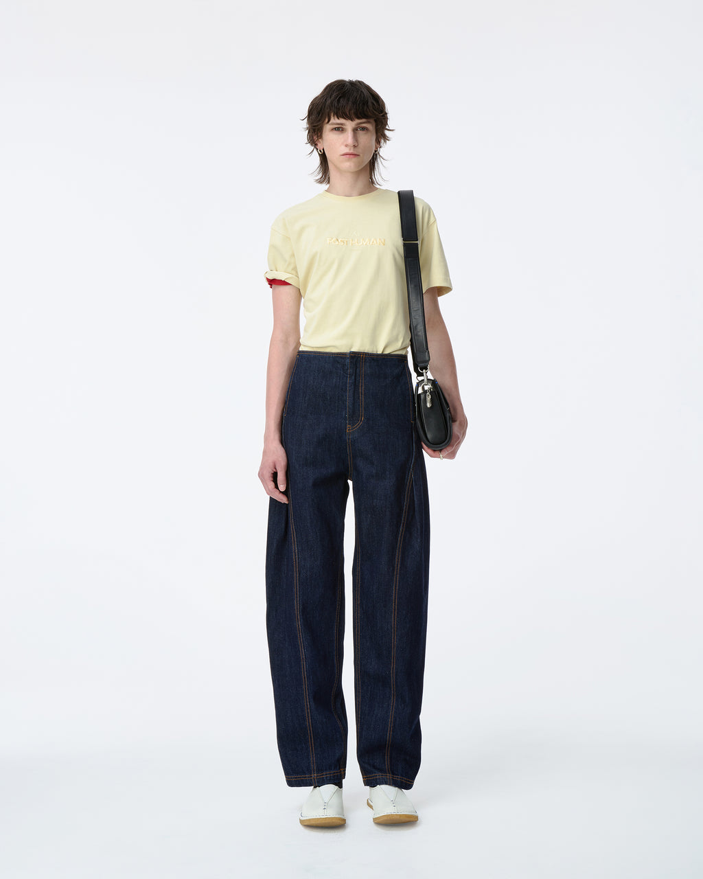 Ader Error - Post human T-shirt Product. 48 (Yellow) product image 4 | TRAB K-Fashion Australia