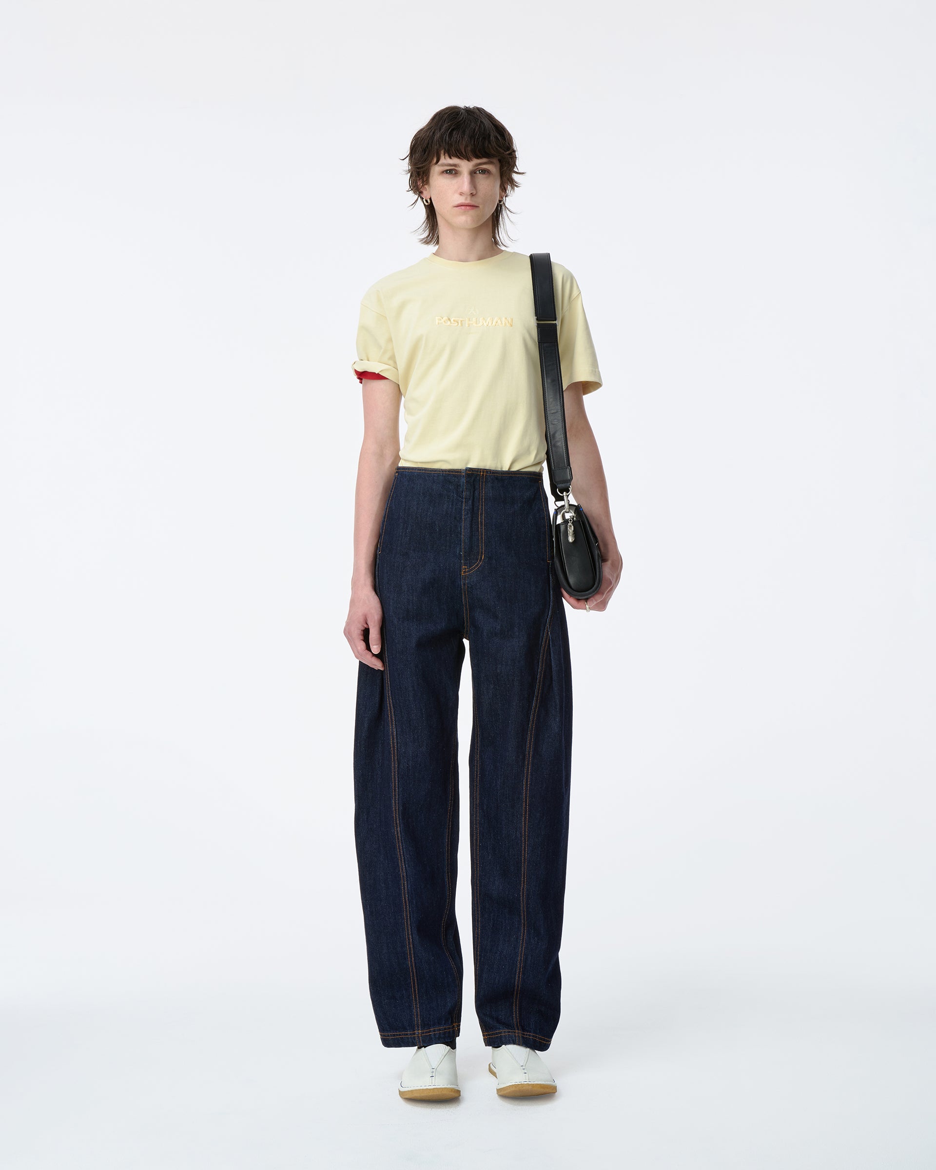 Ader Error - Post human T-shirt Product. 48 (Yellow) product image 4 | TRAB K-Fashion Australia