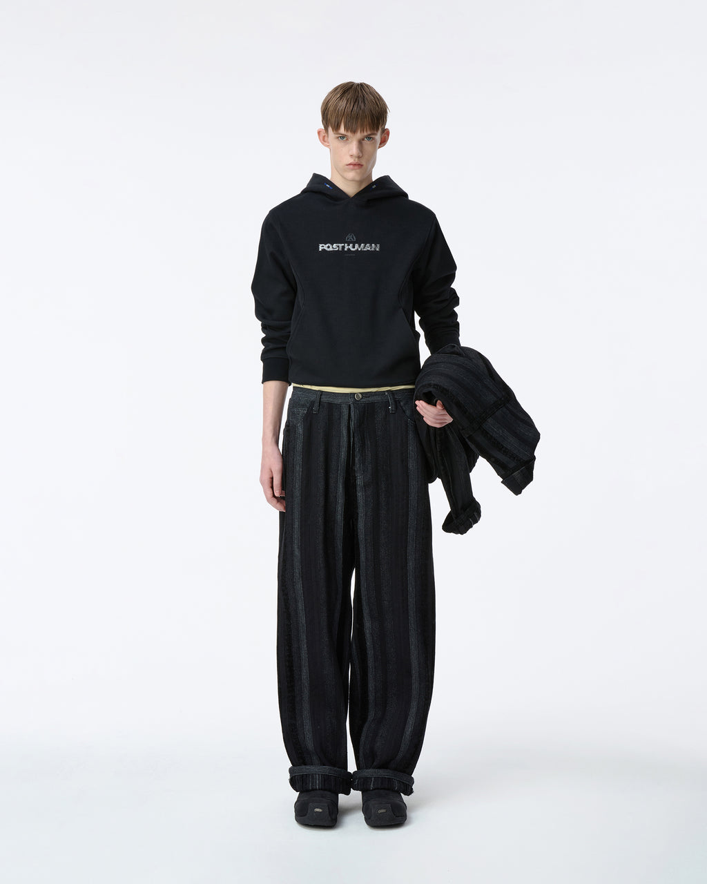 Ader Error - Post human Hoodie Product. 26 (Noir) product image 1 | TRAB K-Fashion Australia