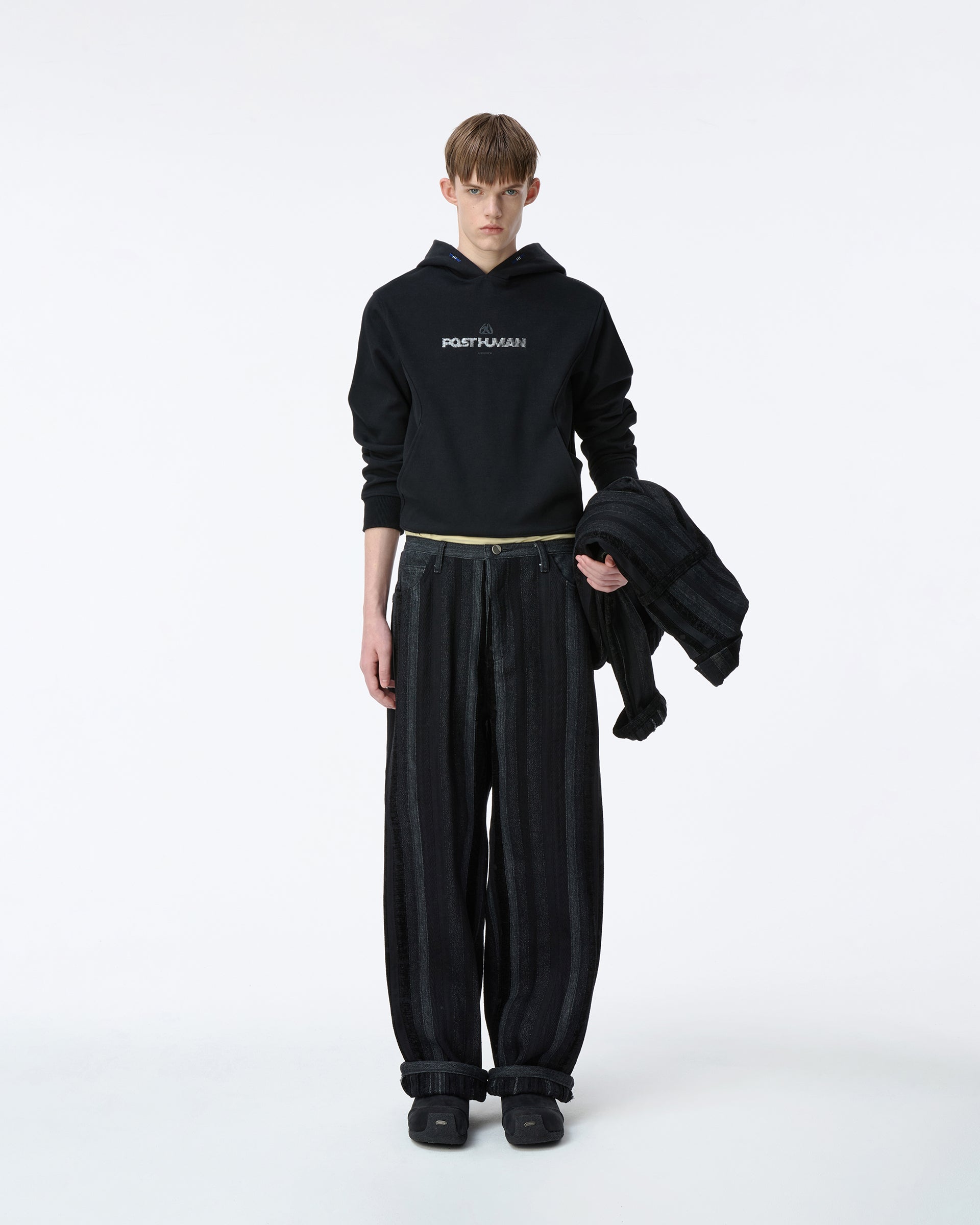 Ader Error - Post human Hoodie Product. 26 (Noir) product image 1 | TRAB K-Fashion Australia