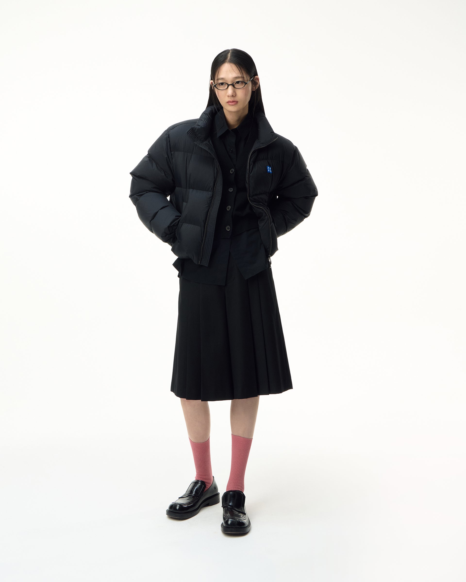Ader Error - Sig; BL Tag puffer jacket 01 (Noir) product image 7 | TRAB K-Fashion Australia