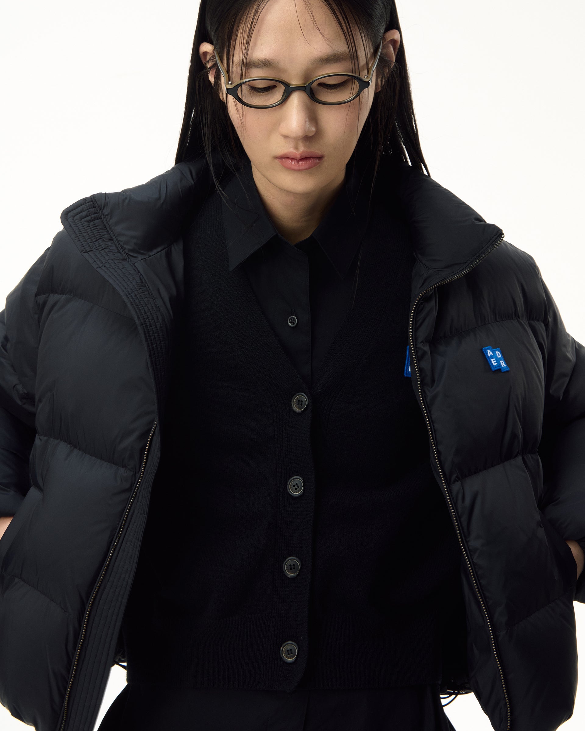 Ader Error - Sig; BL Tag puffer jacket 01 (Noir) product image 5 | TRAB K-Fashion Australia