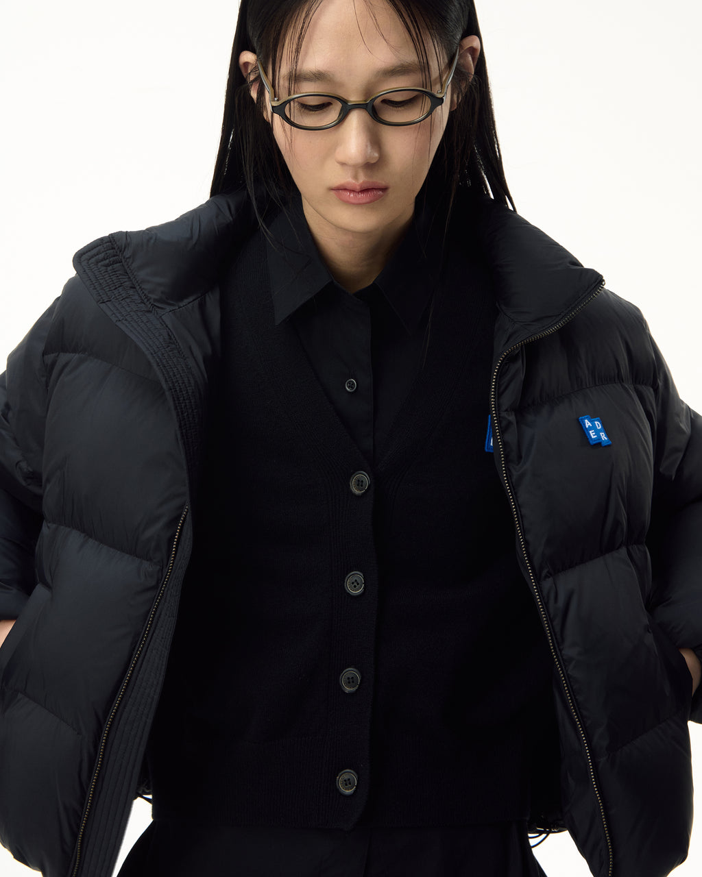 Ader Error - Sig; BL Tag puffer jacket 01 (Noir) product image 11 | TRAB K-Fashion Australia
