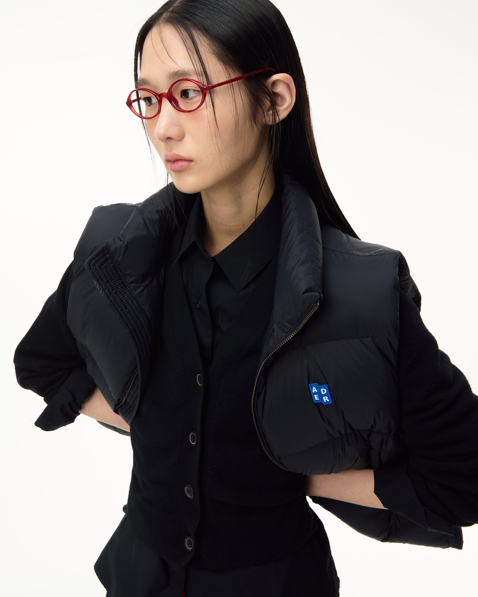 Ader Error - Sig; BL Tag puffer vest 01 (Noir) product image 5 | TRAB K-Fashion Australia