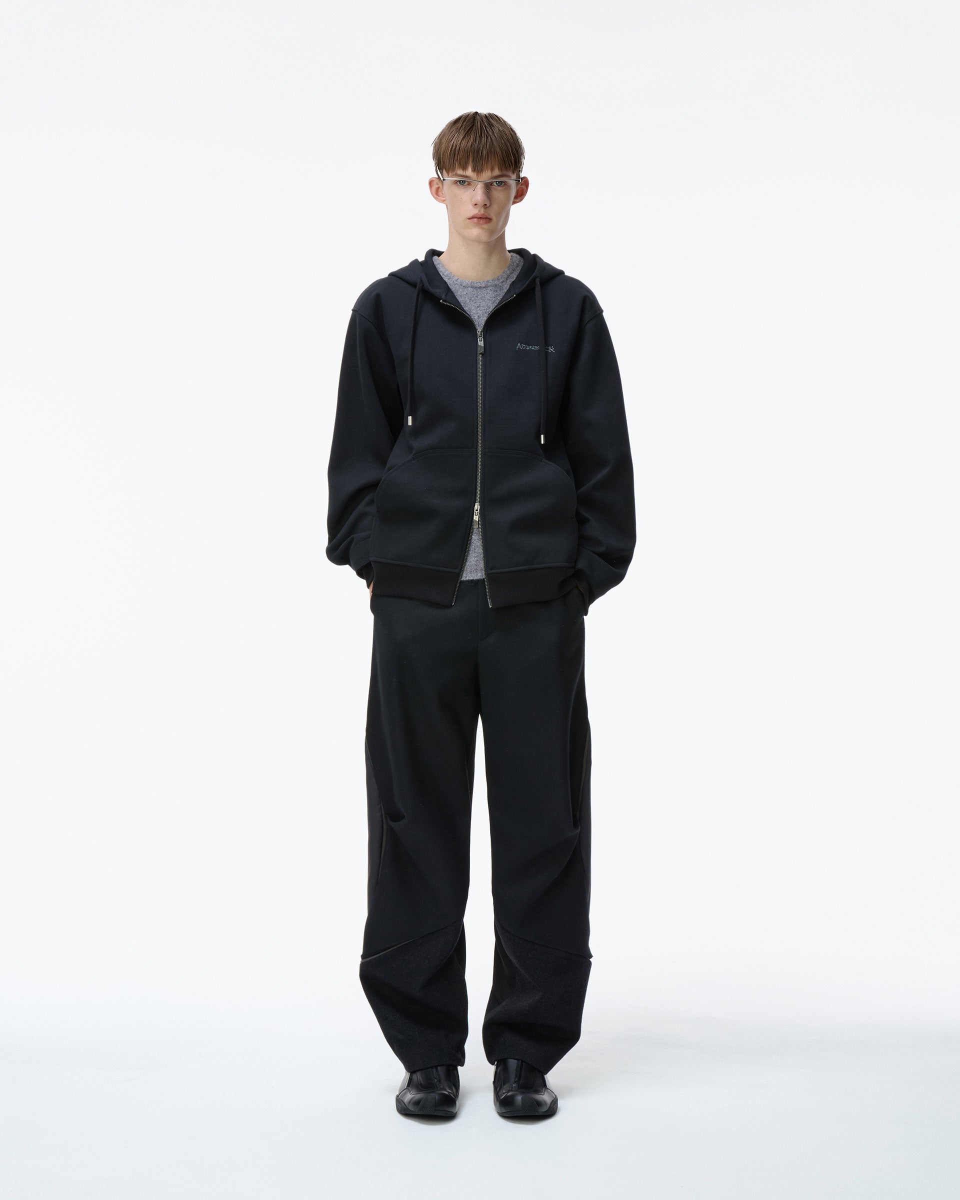 Ader Error - Titan Hoodie zip-up Product. 30 (Noir) product image 1 | TRAB K-Fashion Australia