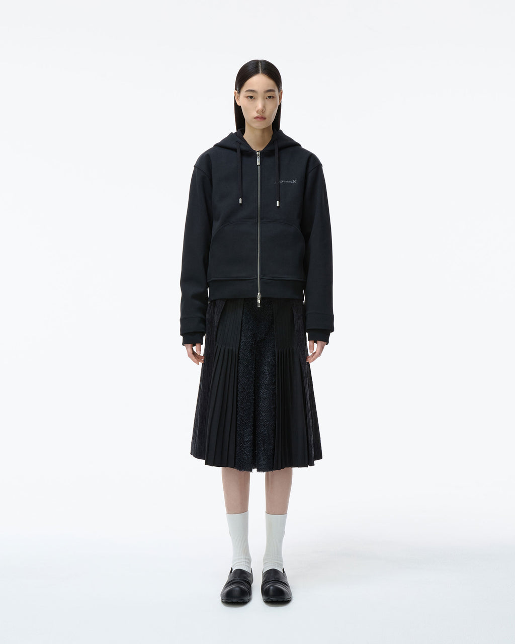 Ader Error - Titan Hoodie zip-up Product. 30 (Noir) product image 1 | TRAB K-Fashion Australia