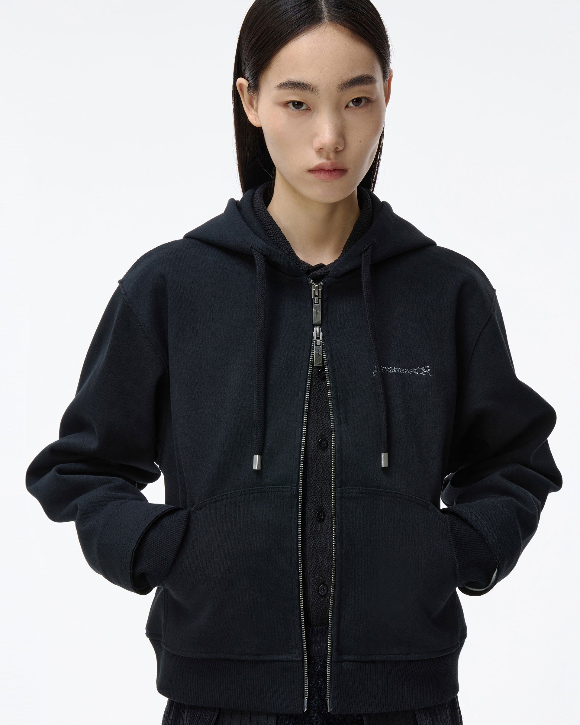 Ader Error - Titan Hoodie zip-up Product. 30 (Noir) product image 4 | TRAB K-Fashion Australia