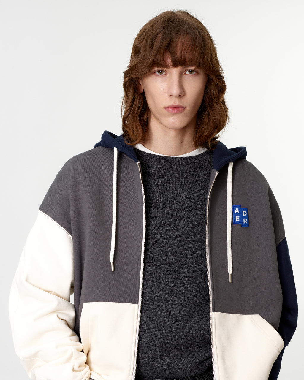 Ader Error - Sig; BL Tag hoodie zip-up 02 (Charcoal) product image 14 | TRAB K-Fashion Australia