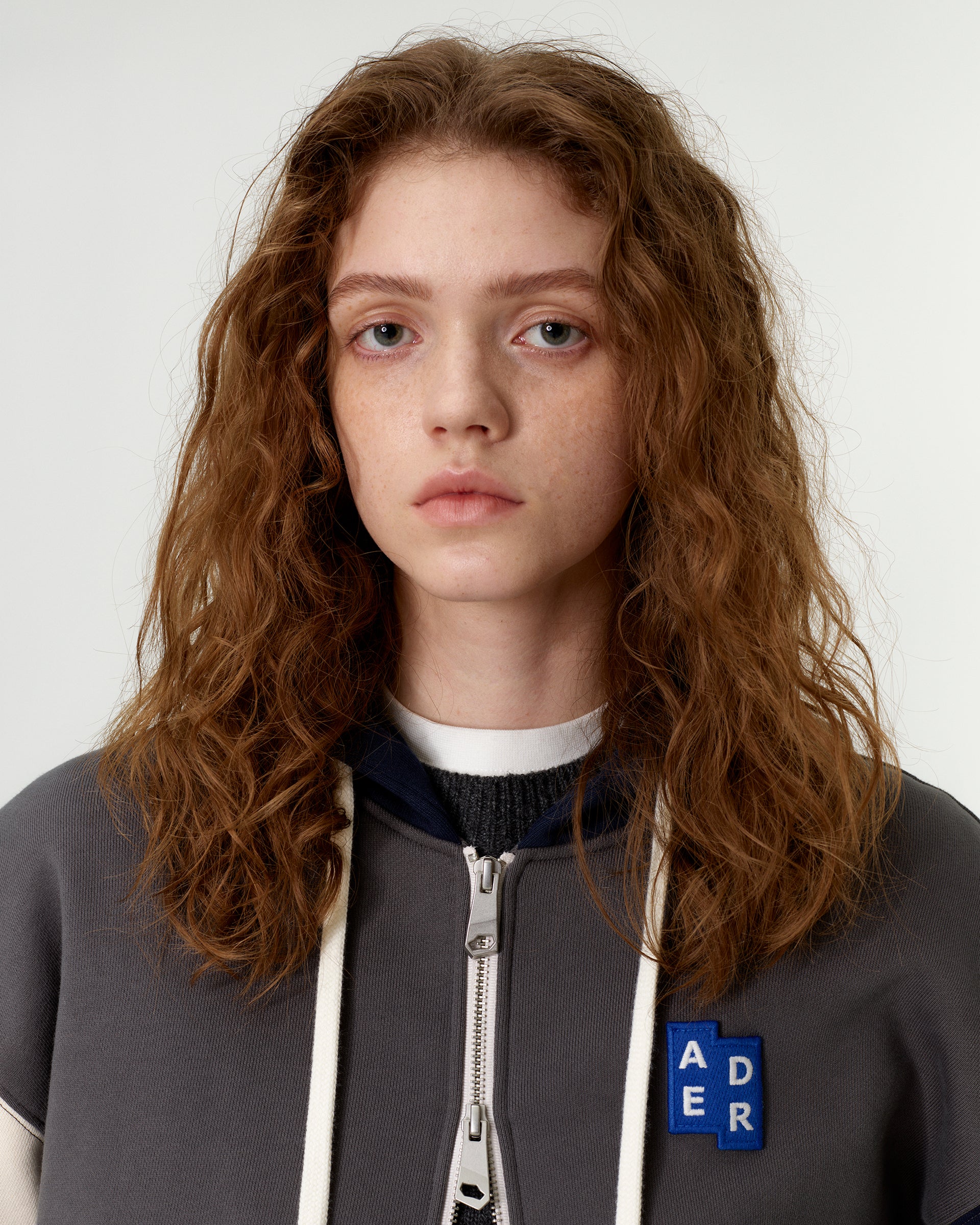 Ader Error - Sig; BL Tag hoodie zip-up 02 (Charcoal) product image 2 | TRAB K-Fashion Australia