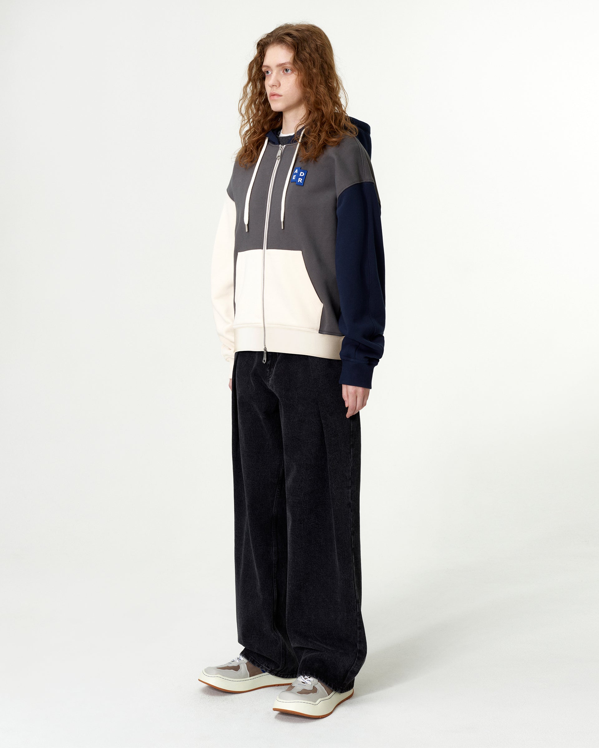 Ader Error - Sig; BL Tag hoodie zip-up 02 (Charcoal) product image 3 | TRAB K-Fashion Australia