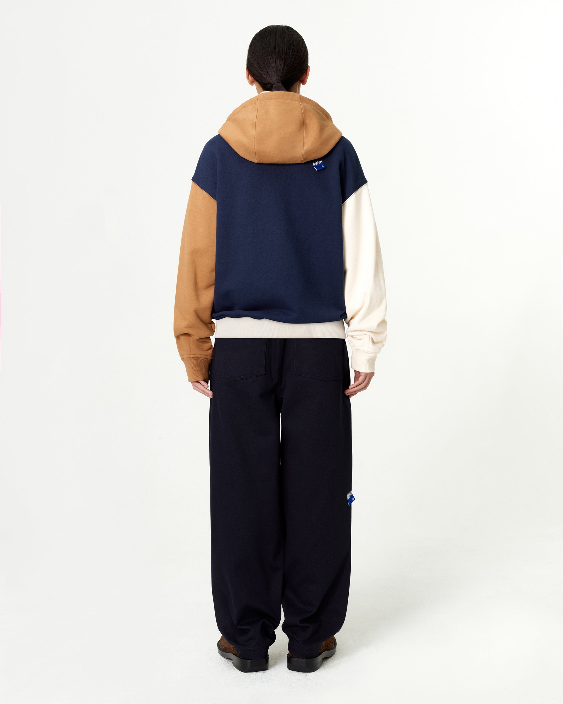 Ader Error - Sig; BL Tag hoodie zip-up 02 (Dark Navy) product image 5 | TRAB K-Fashion Australia